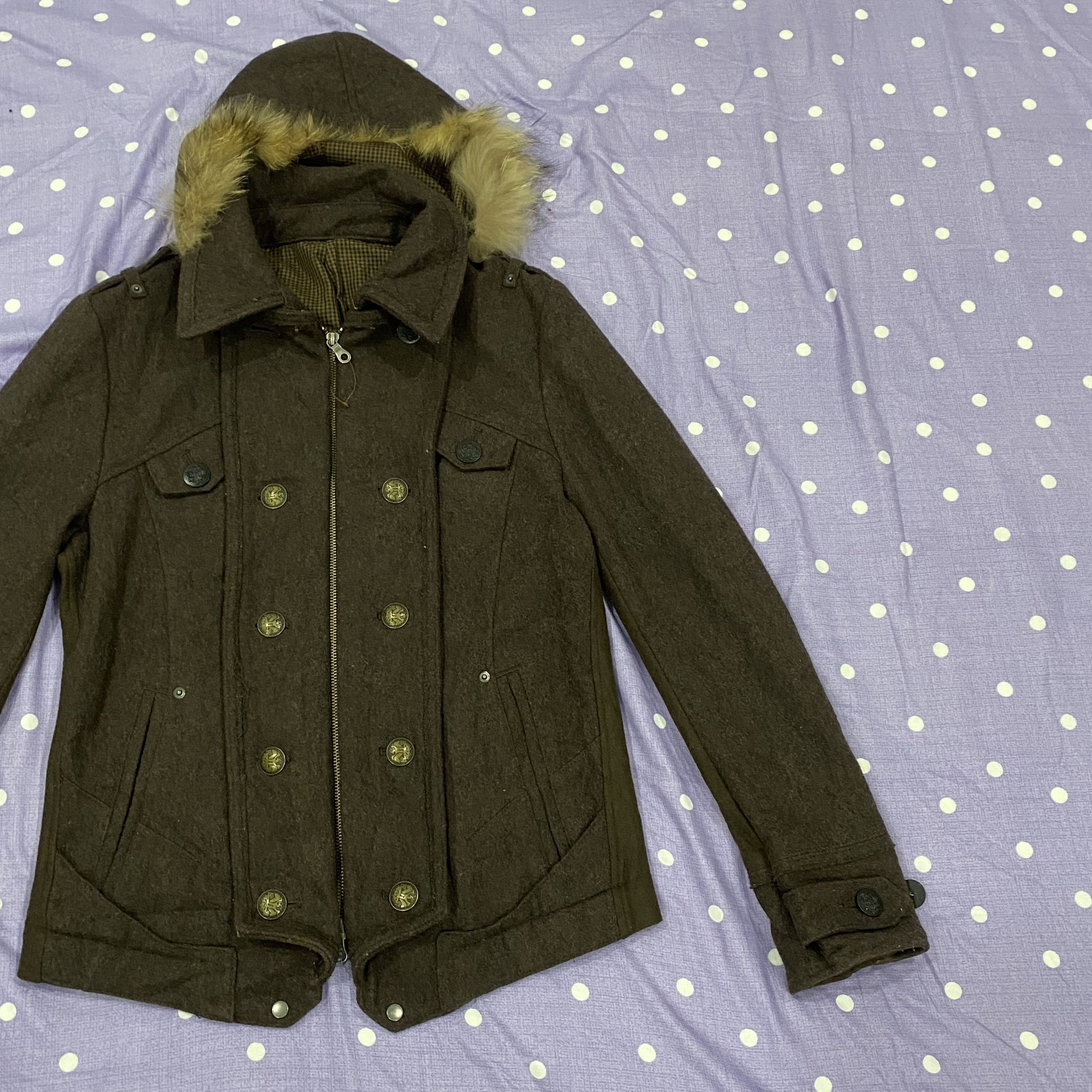 PPFM PPFM Wool Fur Jacket - Fit Size M Size US M / EU 48-50 / 2 - 3 Thumbnail