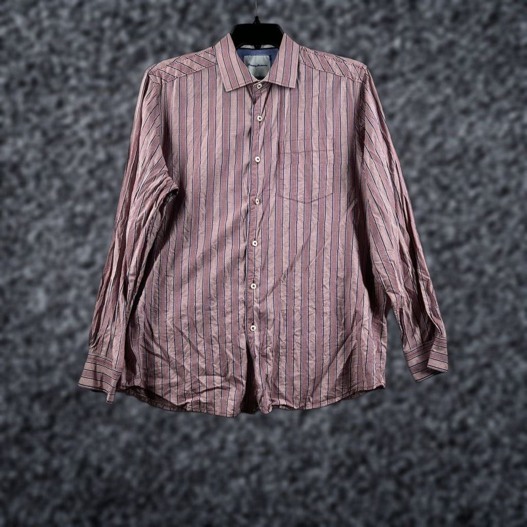 Tommy Bahama Tommy Bahama Shirt Mens L Pink Striped Button-Up Long Sleeve Casual, Party/Cocktail Size US L / EU 52-54 / 3 - 1 Thumbnail