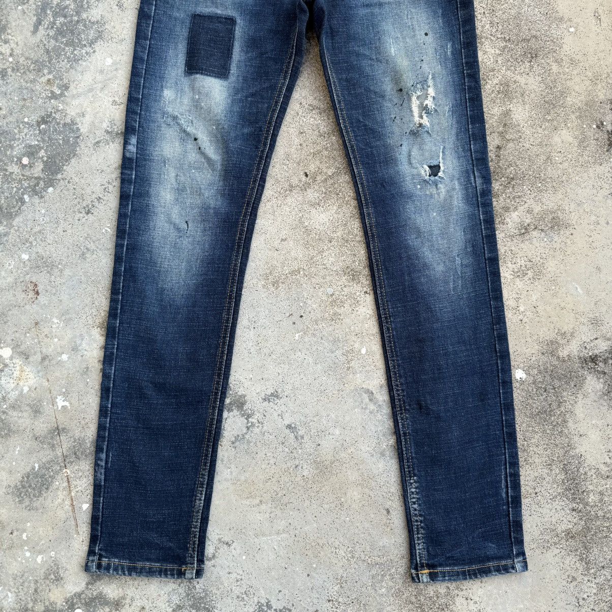 Japanese Brand VINTAGE DIFFERENT SKINNY RIPPED JEAN DENIM PANTS Size US 31 - 4 Thumbnail