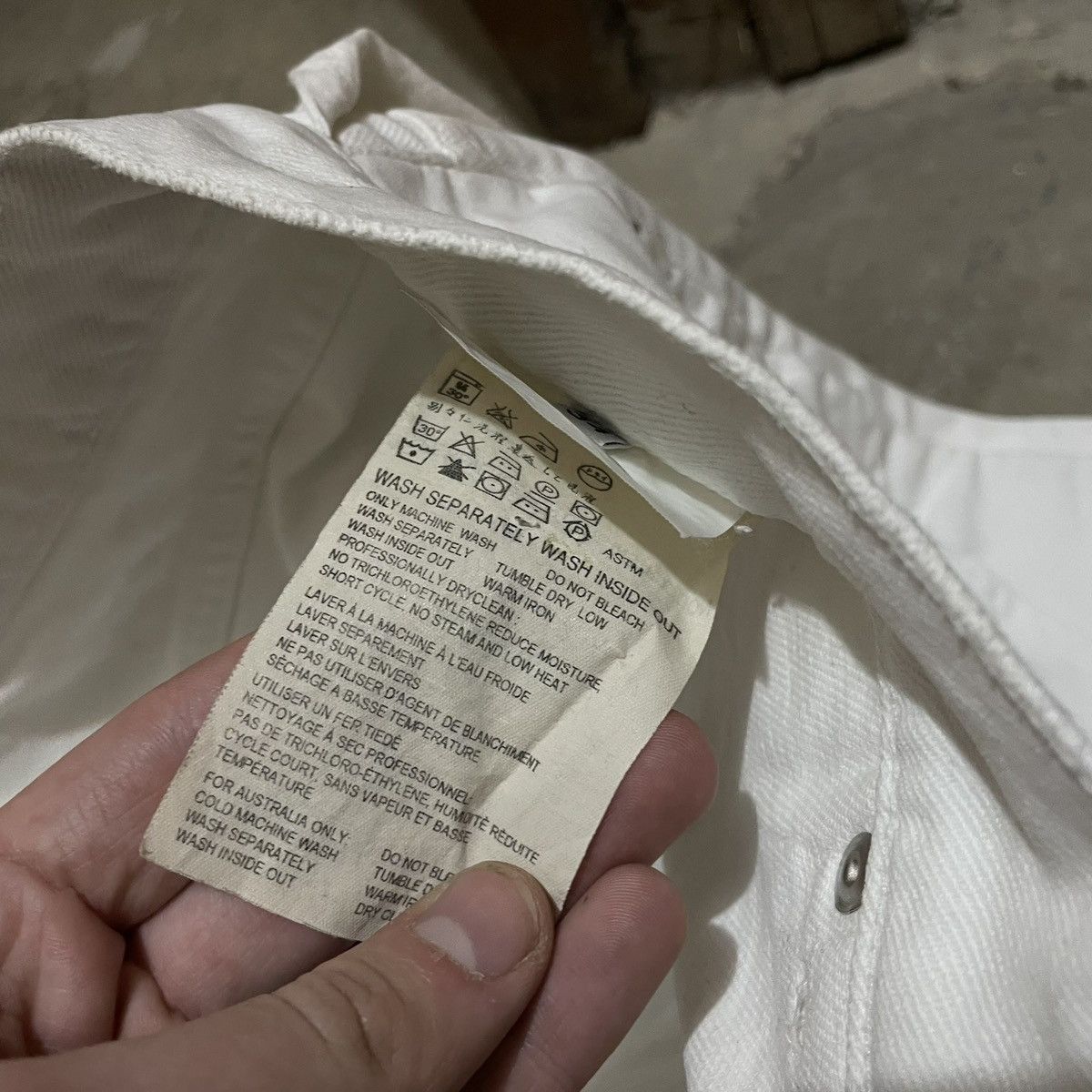 Helmut Lang Rare Helmut Lang „inside out“ runway jeans Size US 34 / EU 50 - 4 Thumbnail
