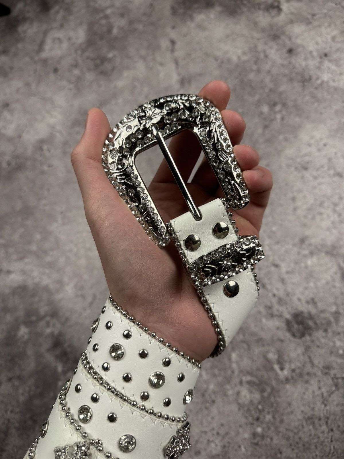 Japanese Brand 00’s NUMBER NINE STYLE CHAIN CROSS RARE Y2K BELT VINTAGE Size ONE SIZE - 2 Thumbnail