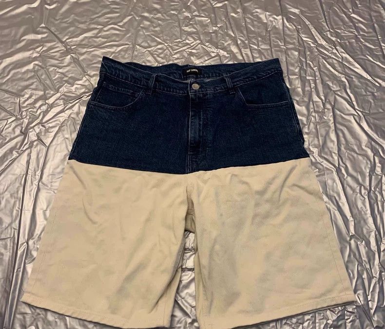 Raf simons Denim workwear stitched shorts
