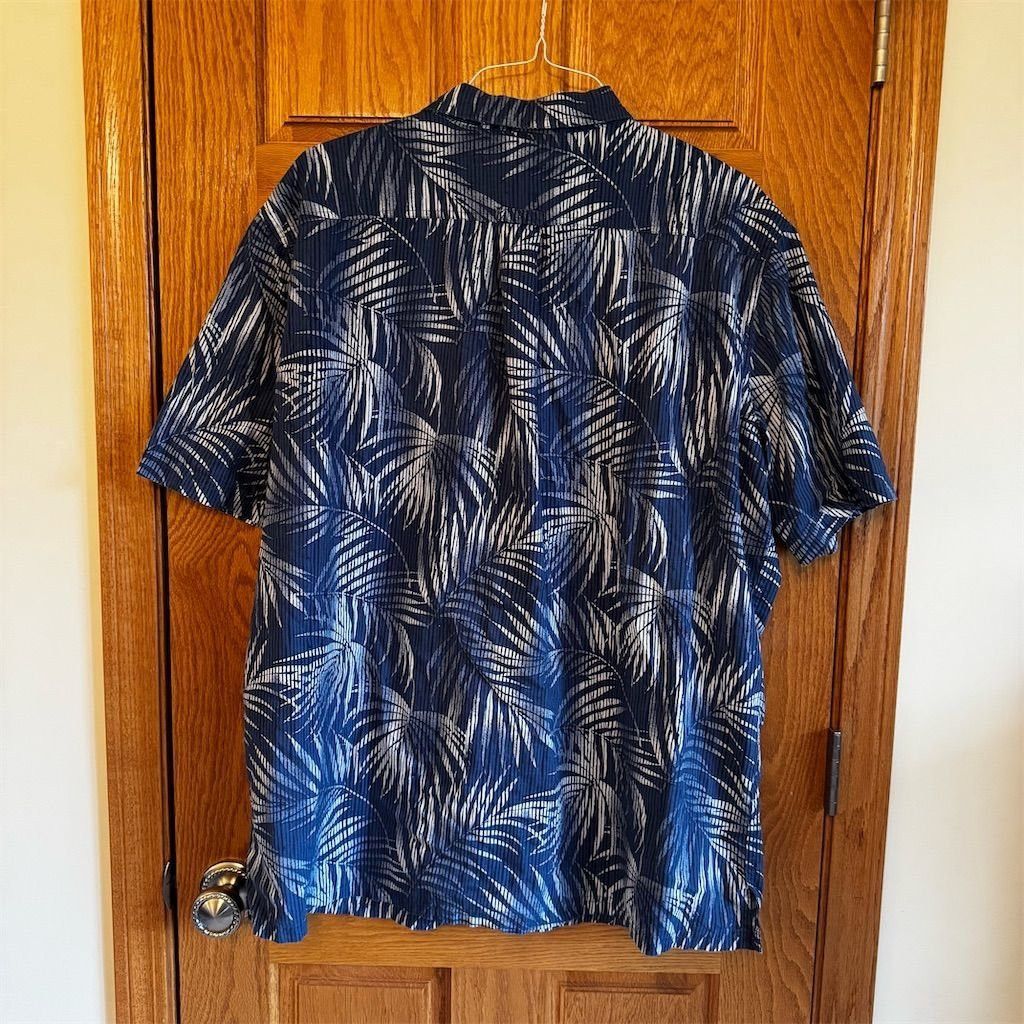 Croft & Barrow Croft & Barrow Men's XLT Blue Floral Short Sleeve Button-Up Size US XL / EU 56 / 4 - 2 Thumbnail