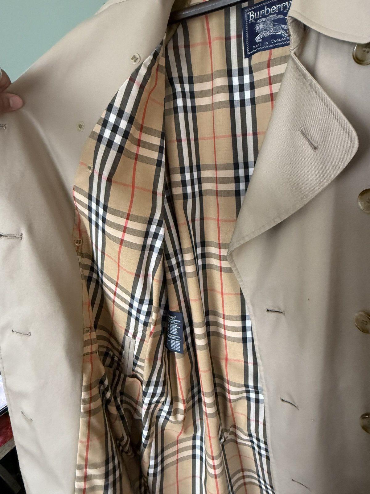 Burberry Vintage Men’s Burberry Trench Coat Size US L / EU 52-54 / 3 - 3 Thumbnail