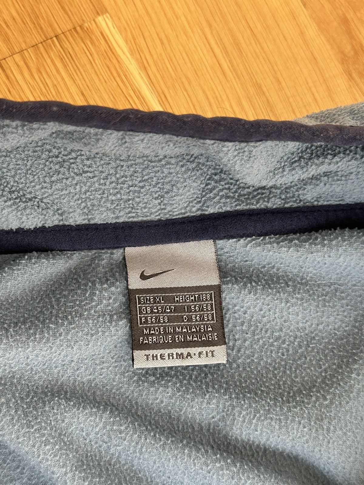 Nike Vintage Nike 1/4 Zip Fleece Jacket Neck Swoosh Logo Size US XL / EU 56 / 4 - 11 Thumbnail