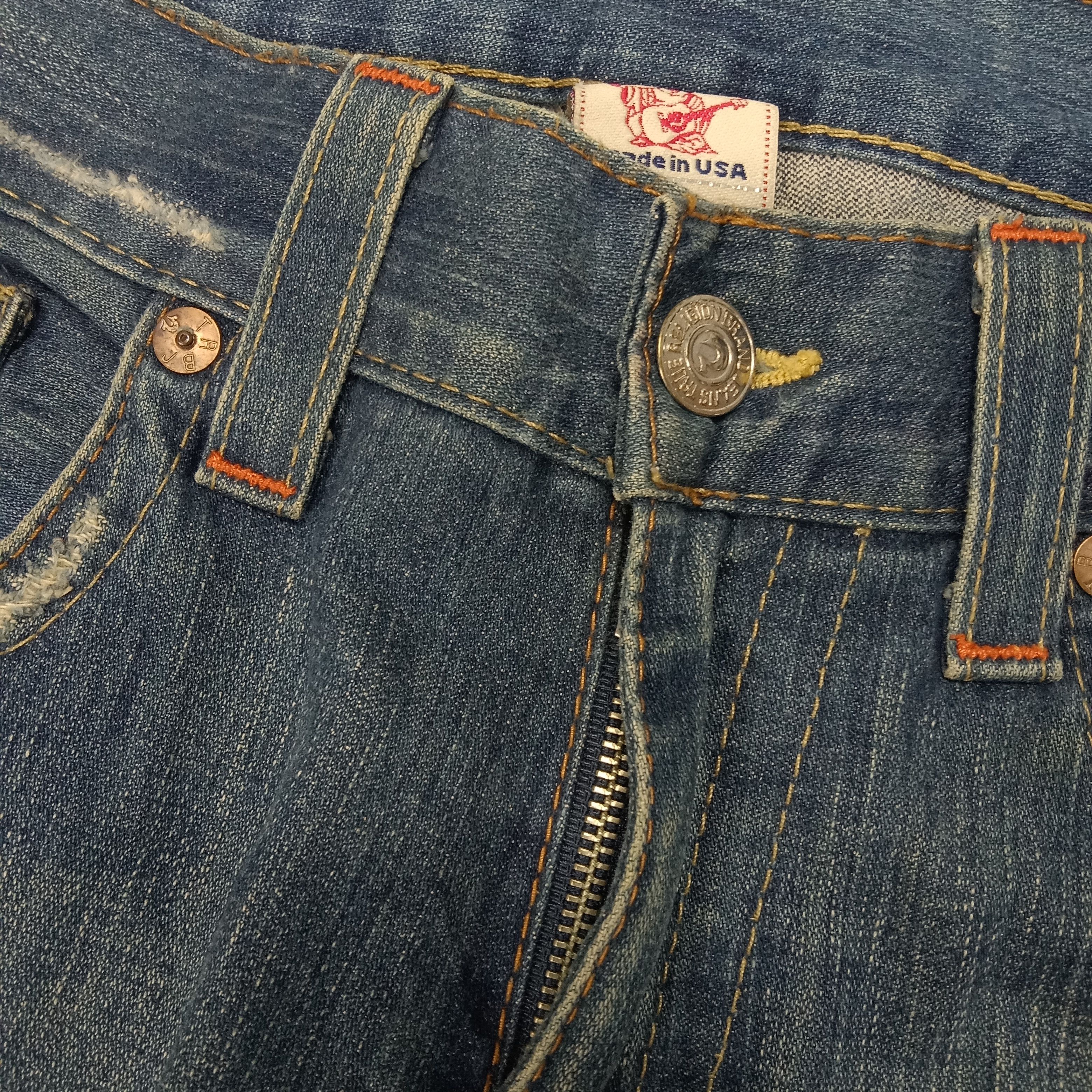True Religion × Vintage True Religion American Style Denim Jeans Size US 37 - 8 Thumbnail