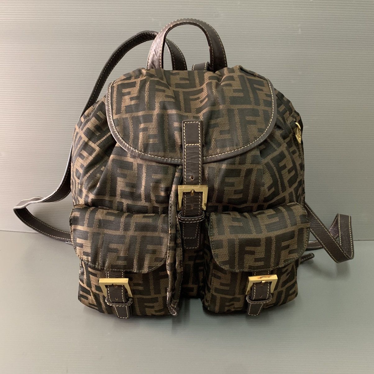 Fendi Fendi Zucca Vintage Backpack Bag Size ONE SIZE - 1 Thumbnail