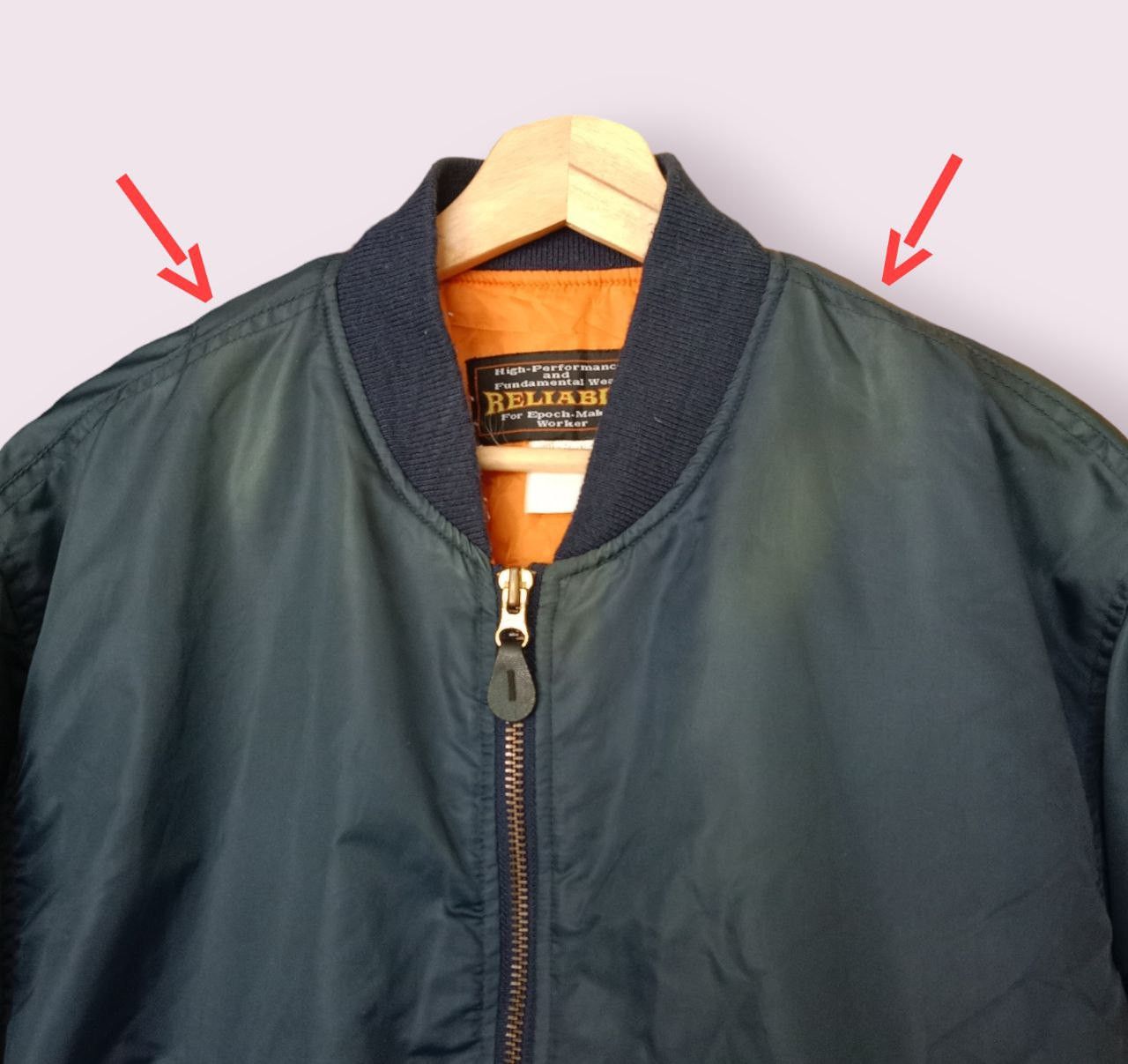 Vintage Sun Faded Reliable Intermediate MA-1 Bomber Jacket
