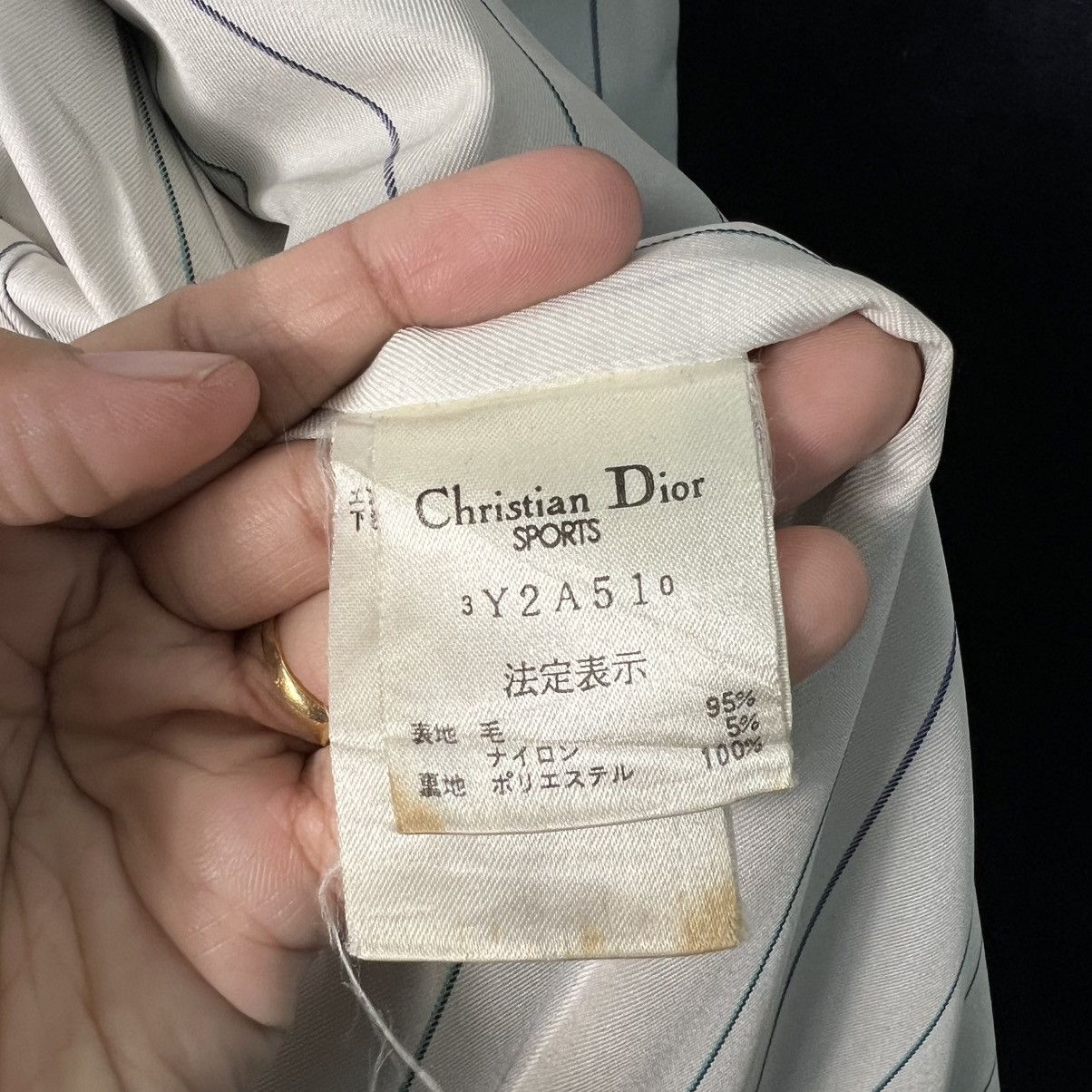 Christian Dior Monsieur CHRISTIAN DIOR SPORTS Double Breasted Wool Coat #4122-C187 Size L / US 10 / IT 46 - 14 Thumbnail