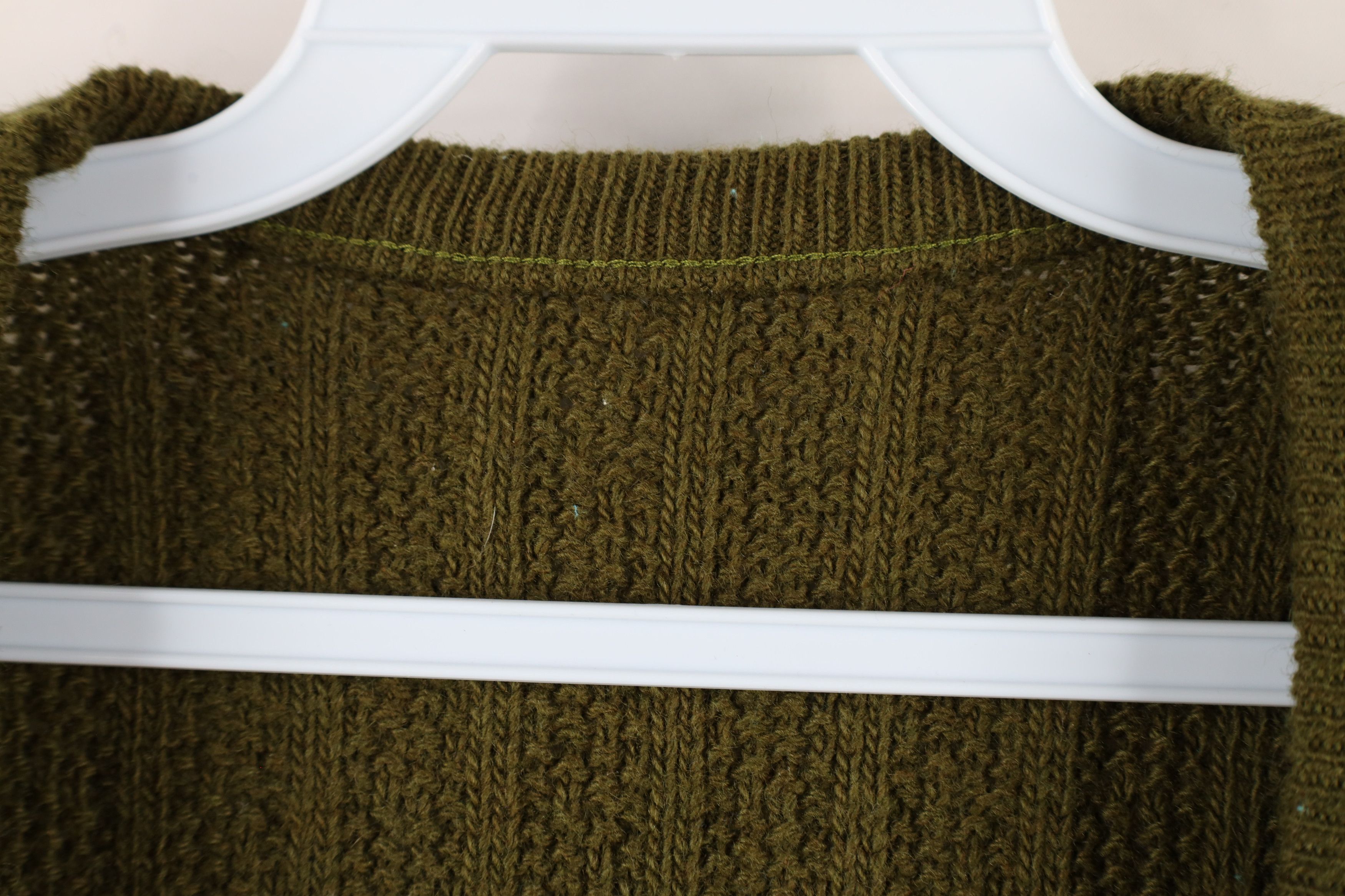 Vintage Vintage 60s 70s Streetwear Textured Ribbed Knit Sweater Vest Size L / US 10 / IT 46 - 4 Thumbnail
