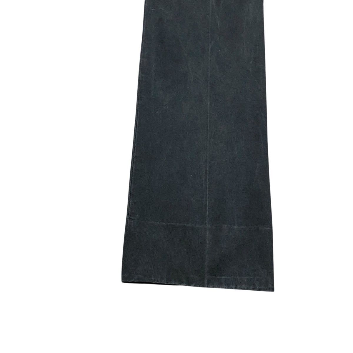 Dior × Hedi Slimane SS04 'STRIP' Dior Homme Black Faded Pants Leather Trimmed Size US 29 - 16 Thumbnail