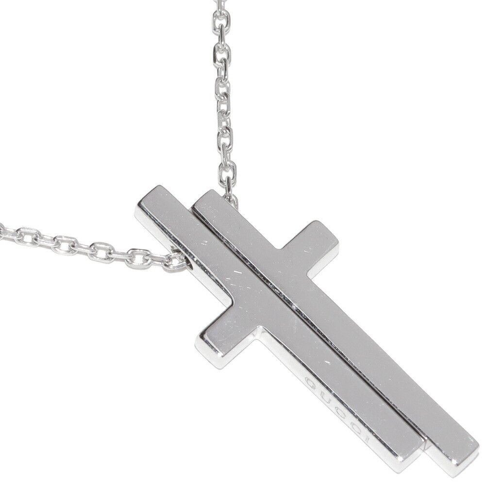 Gucci Gucci Gucci Au750 Cross Pendant Necklace Precious Metal Necklace DUTY FREE for USA Size ONE SIZE - 1 Thumbnail