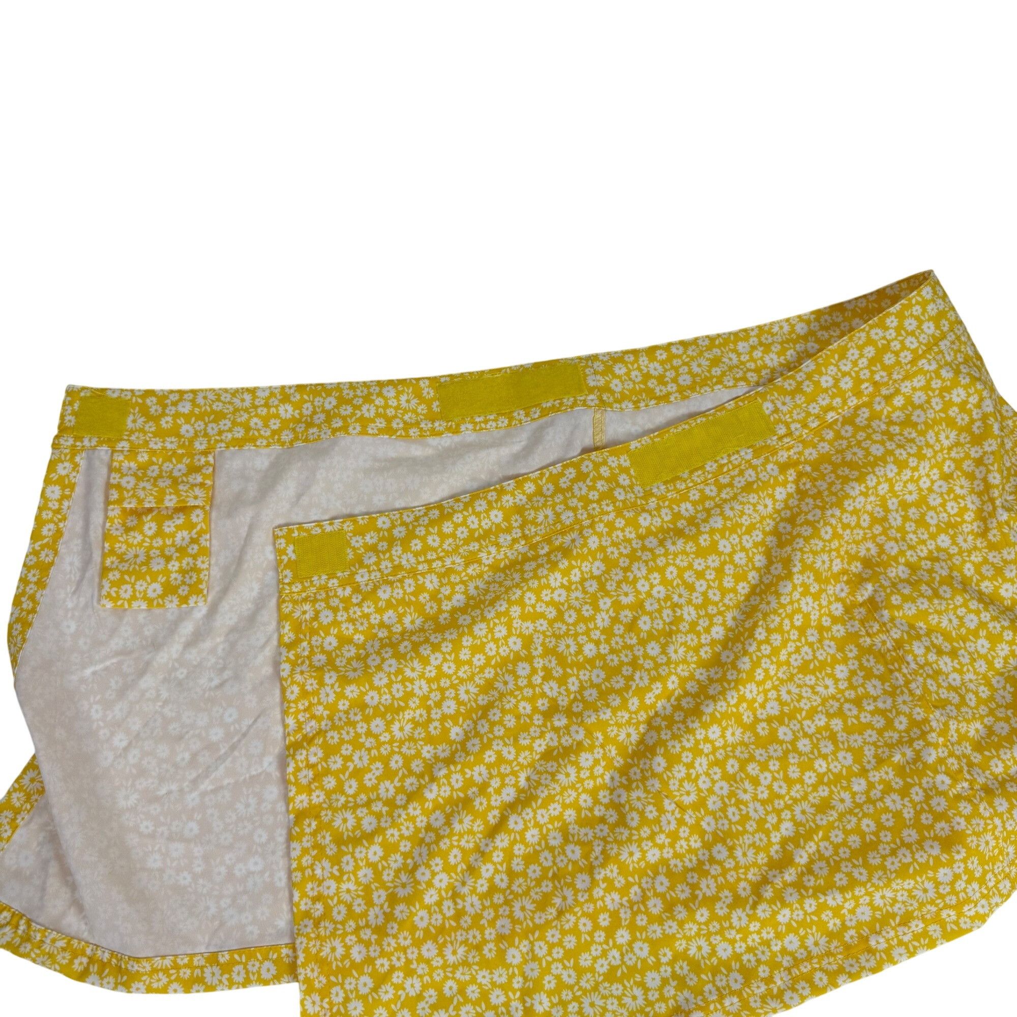 Other Rip Skirt Hawaii Women's Floral Wrap Skirt Size M Yellow Size 28" / US 6 / IT 42 - 5 Thumbnail