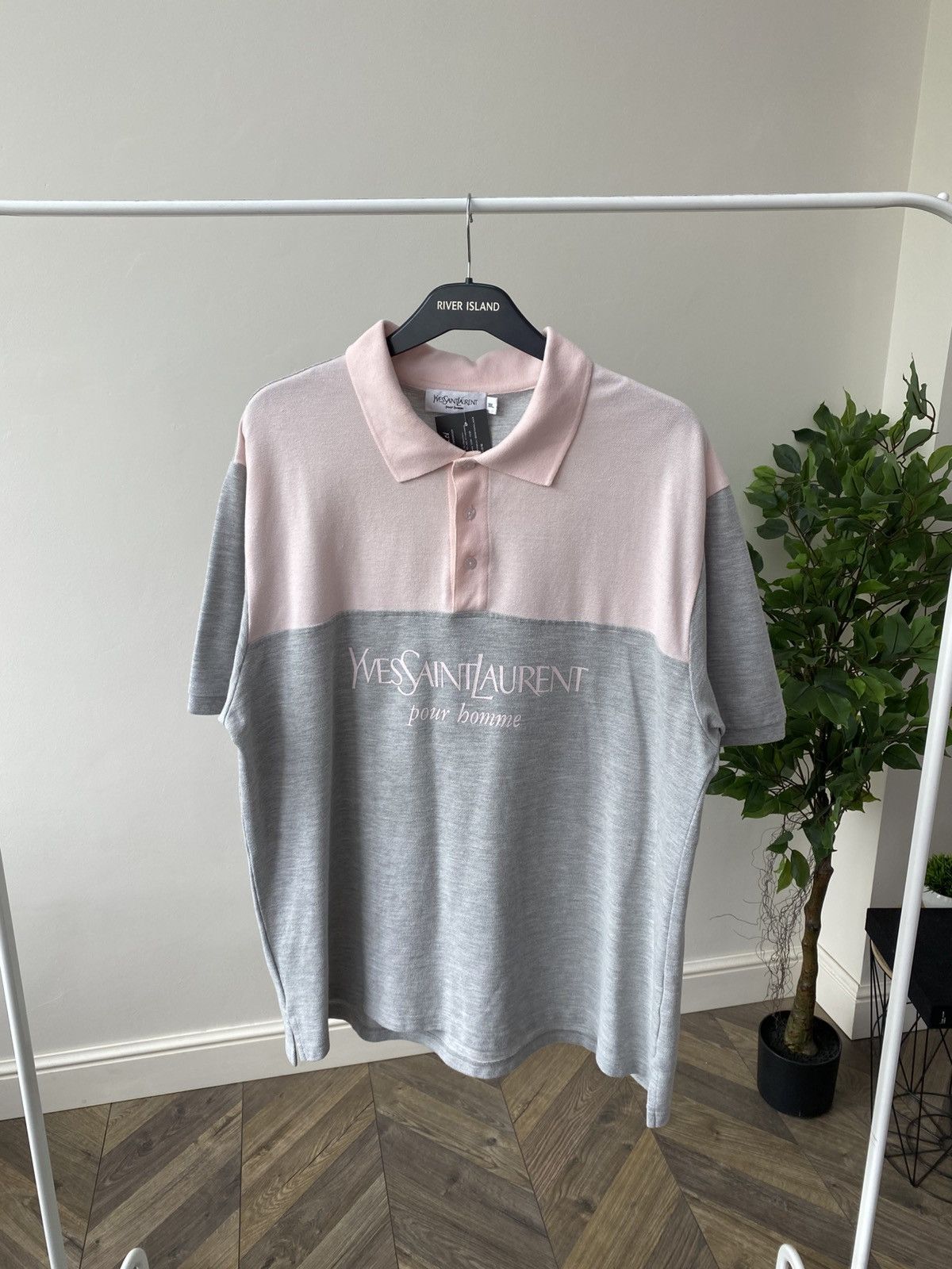 Designer × Vintage × Yves Saint Laurent Vintage YSL Yves Saint Laurent Luxury Polo T-shirt Size US XL / EU 56 / 4 - 4 Thumbnail