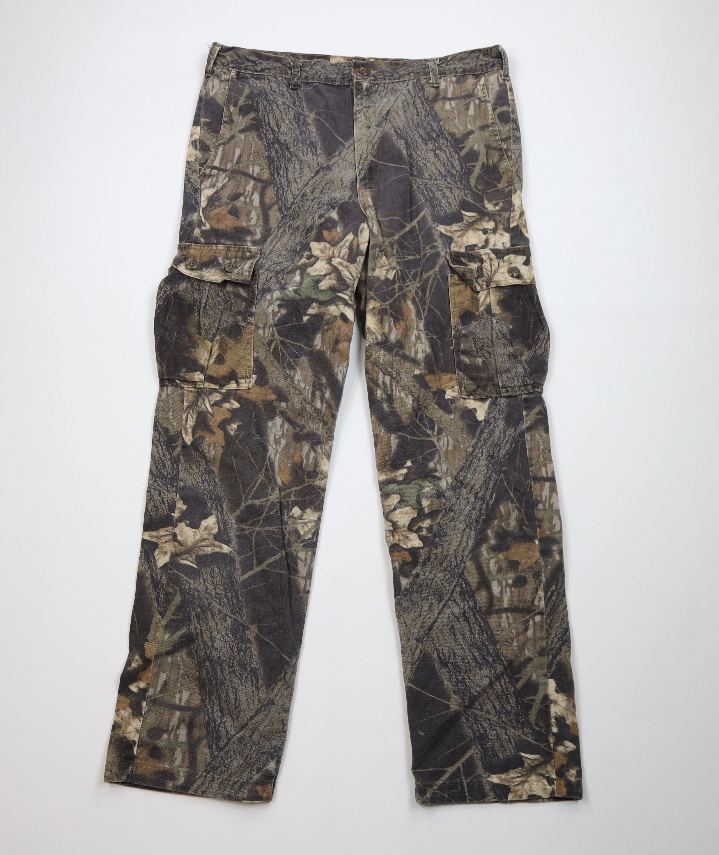 Mossy Oaks Vintage 90s Mossy Oak Camouflage Wide Leg Cargo Pants USA Size US 36 / EU 52 - 1 Thumbnail