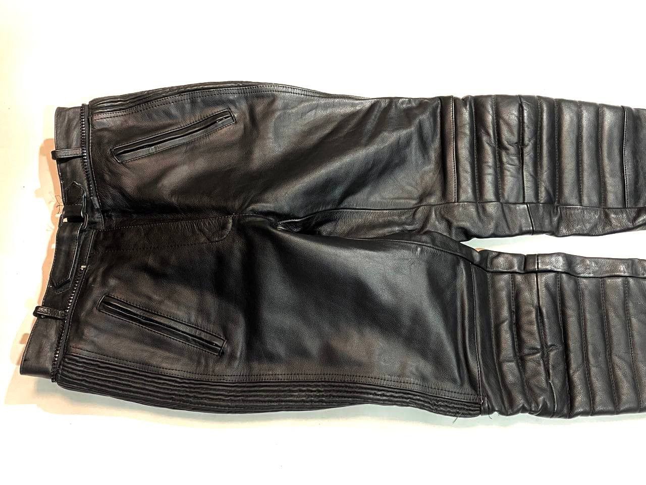 Vintage Vintage Rare Moto Racing Leather Pants Size US 29 - 6 Thumbnail