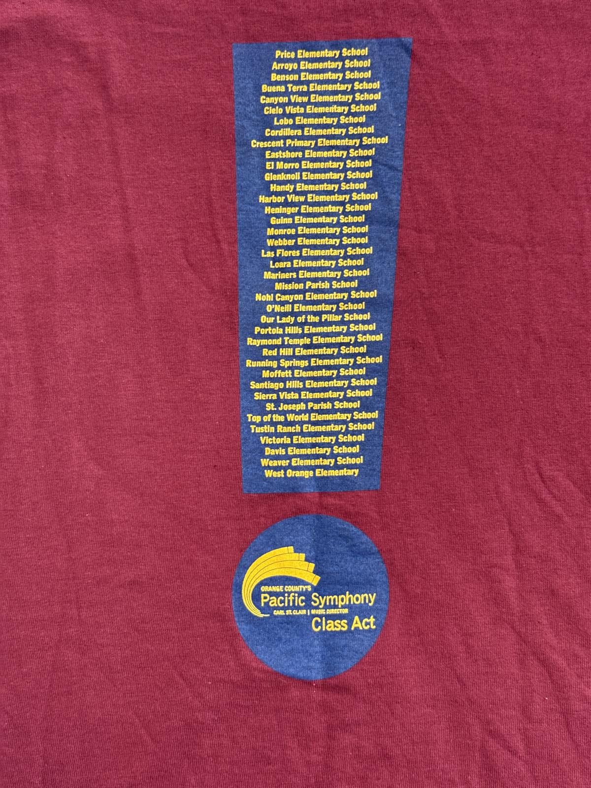 Hanes Ludwig Van Beethoven T-shirt Pacific Symphony OC Tee - M Size US M / EU 48-50 / 2 - 6 Thumbnail