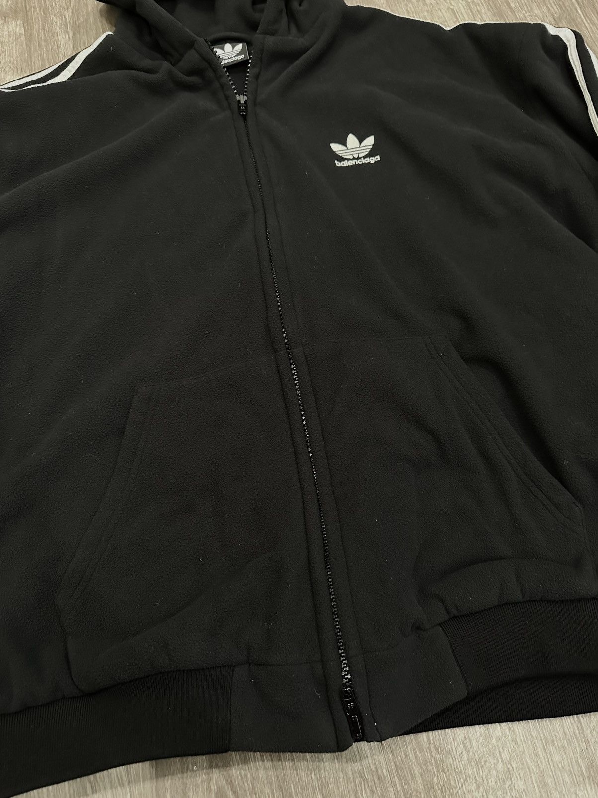 Balenciaga Balenciaga Adidas Heavy Fleece Zip Up Size US XXS / EU 40 - 7 Thumbnail