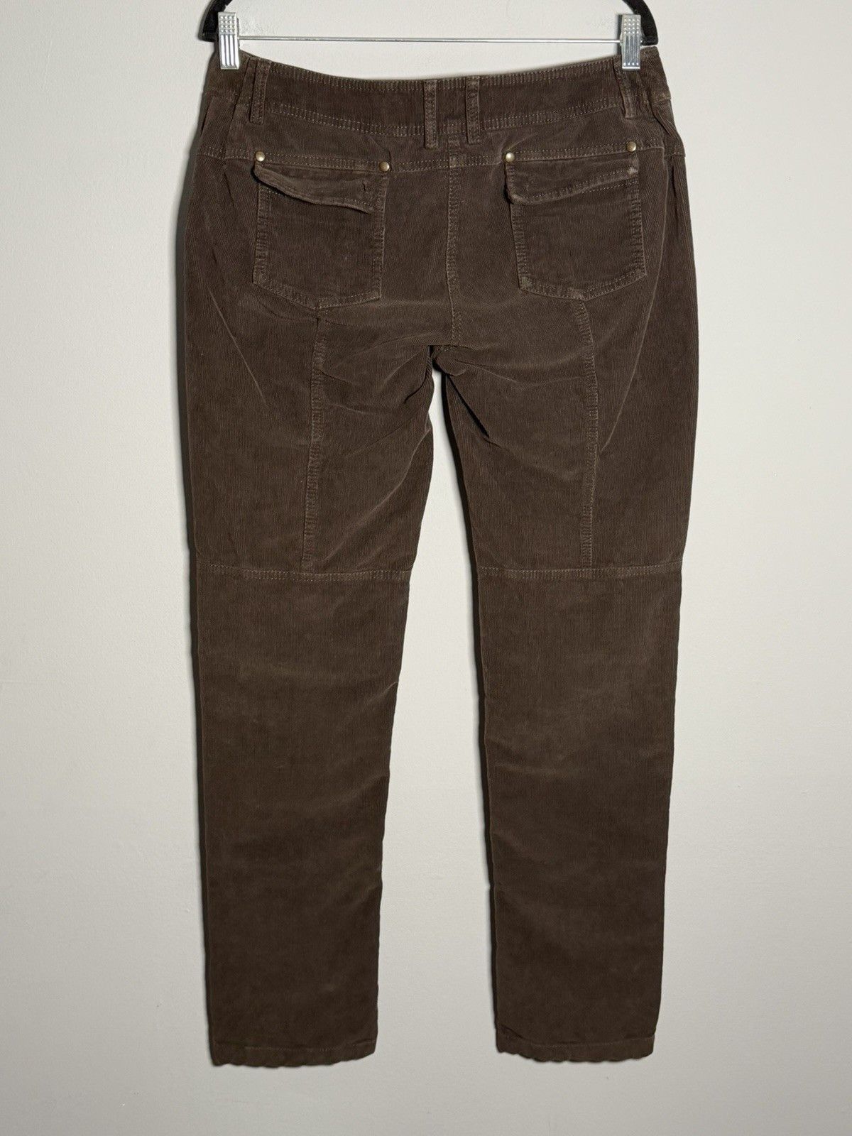 Linea Linea Emme Women’s Brown Corduroy Trousers W33 L32 Y2K Size 34" / US 12 / IT 48 - 8 Thumbnail