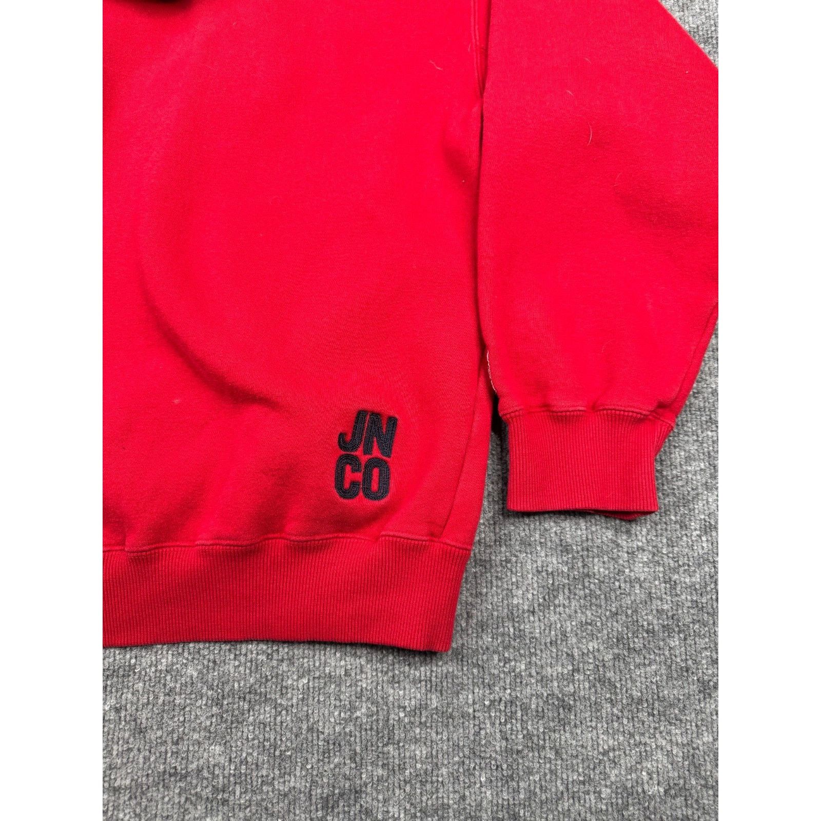 JNCO Vtg JNCO Jeans Red Hoodie XXL 85 Crown Logo Made in Russia Size US XXL / EU 58 / 5 - 14 Thumbnail