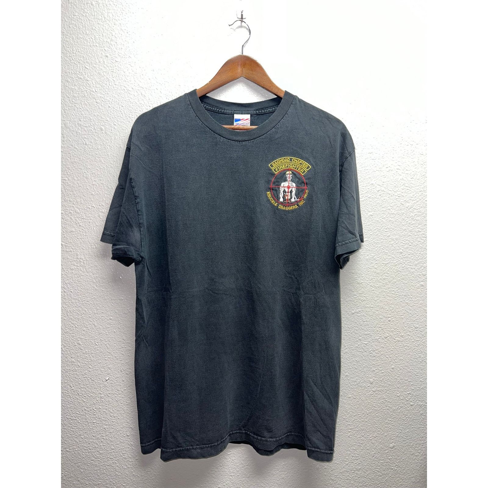 Vintage Vintage Baghdad Firefighter Shirt Chapter Knuckle Draggers L Size US L / EU 52-54 / 3 - 1 Thumbnail