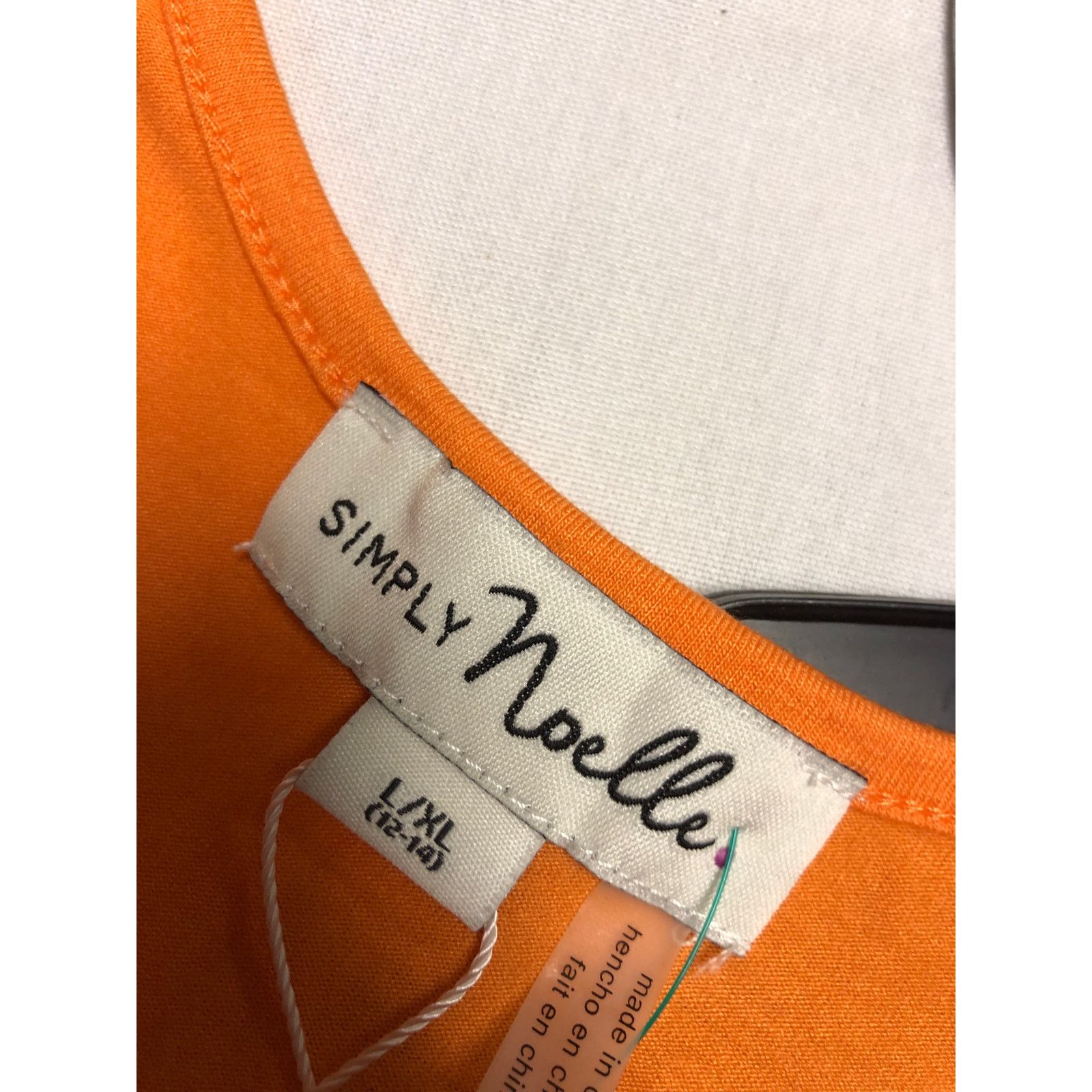 Other Women's Simply Noelle Orange Sleeveless Top L/XL Size XL / US 12-14 / IT 48-50 - 5 Thumbnail
