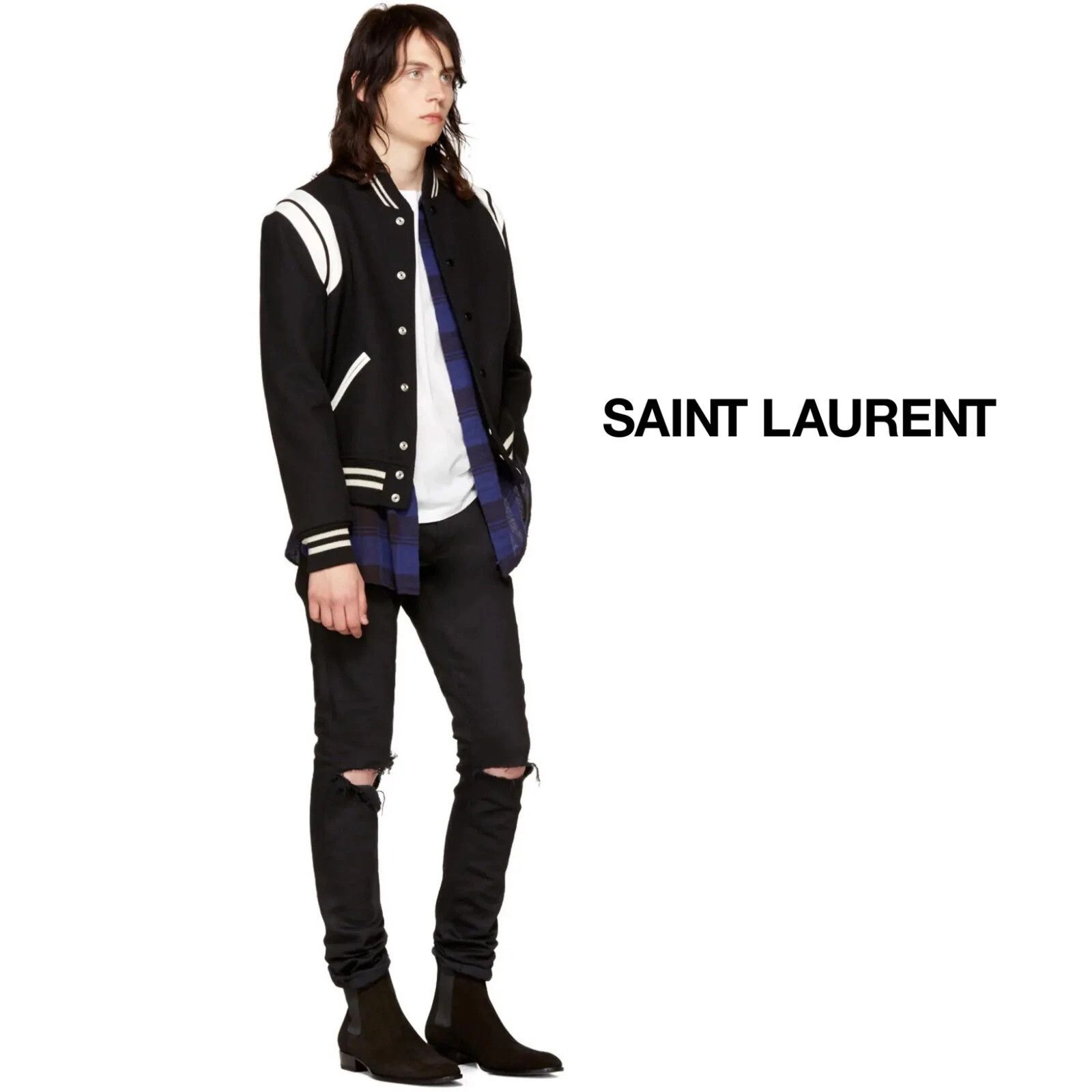 Saint Laurent Paris Checked Shirt Size US XS / EU 42 / 0 - 1 Thumbnail