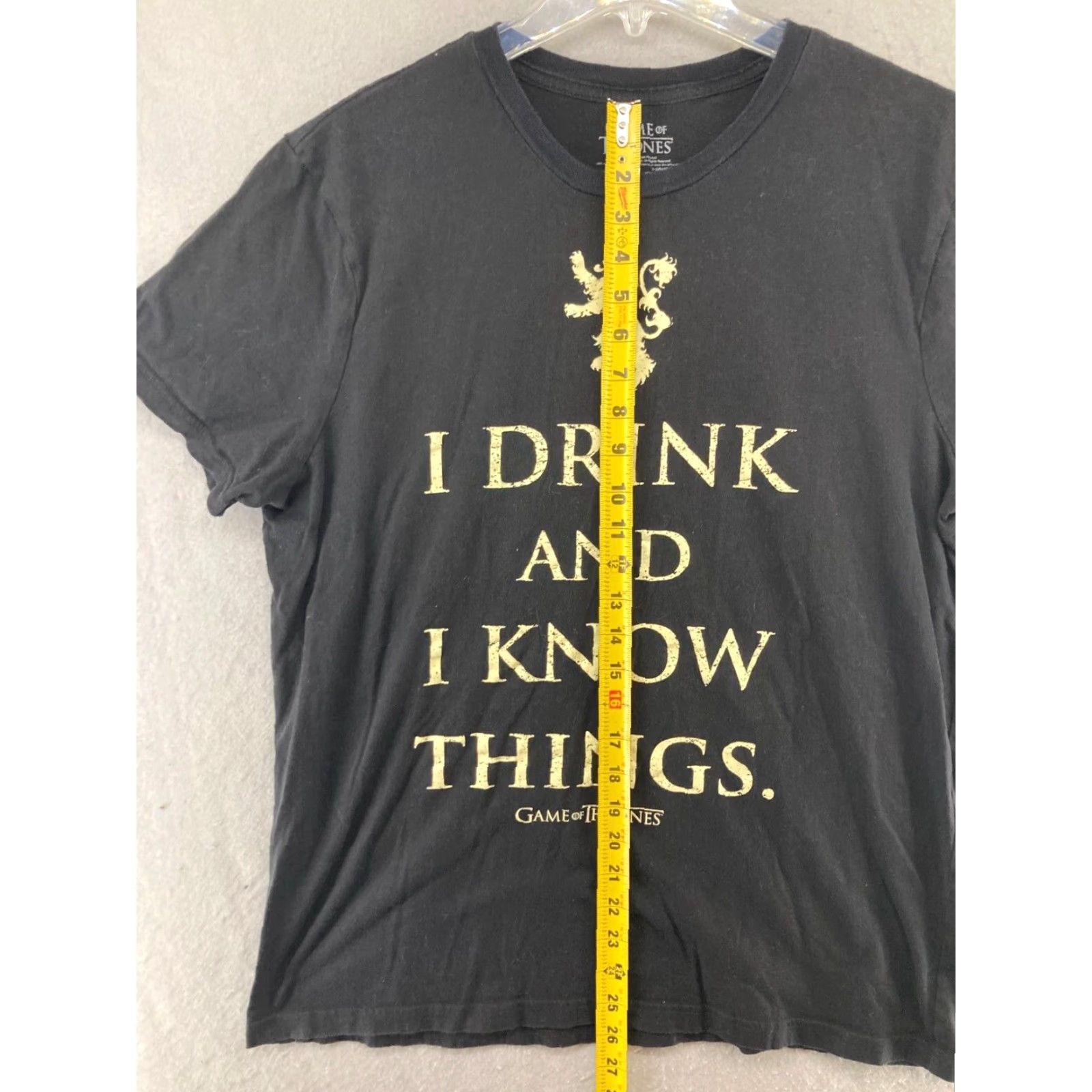 Vintage VINTAGE If I Drink and I Know Things T Shirt Mens XL Black Game of Thrones Shirt Men XL Black 90s Theme Mens Size US XL / EU 56 / 4 - 3 Thumbnail