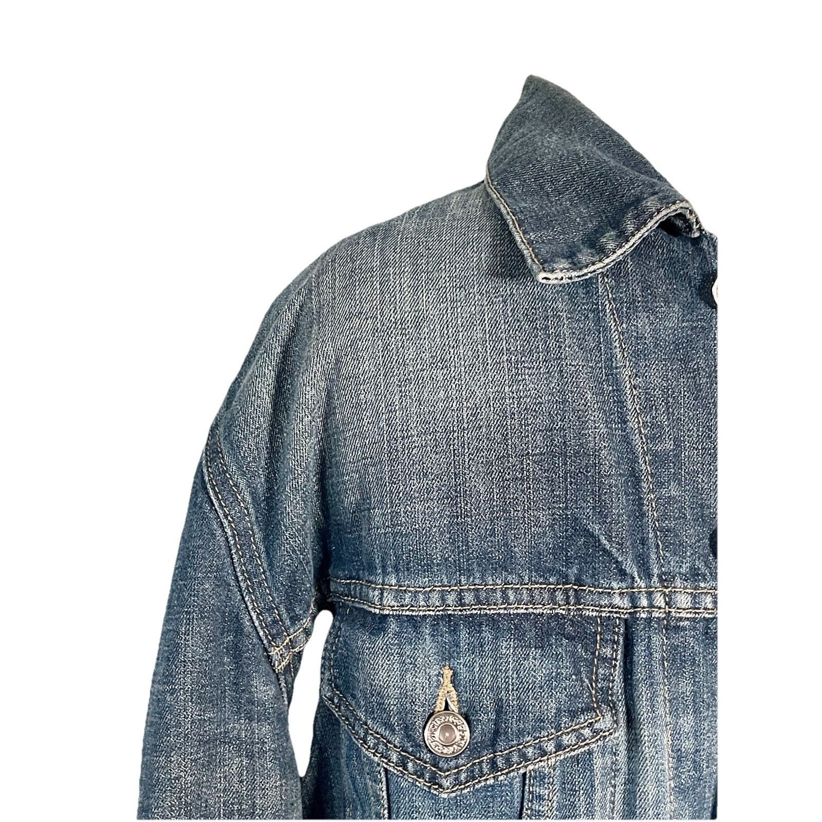 Levi's Levi Strauss Men’s Denim Trucker Biker Jacket Large Blue Size US L / EU 52-54 / 3 - 3 Thumbnail