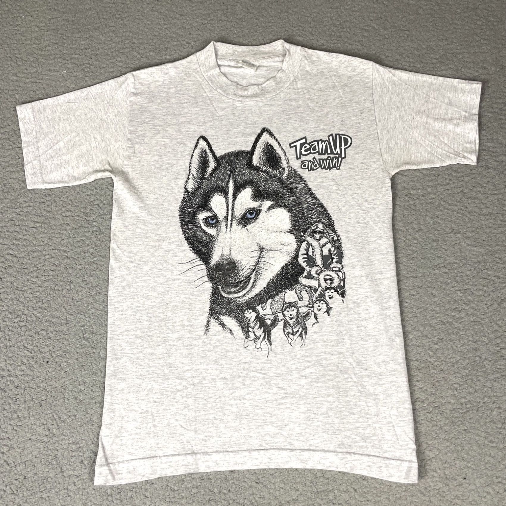 Vintage VINTAGE Wolf Pack Tshirt Adult Small Grey USA Little Brownie Originals Vtg S* Size US S / EU 44-46 / 1 - 2 Thumbnail