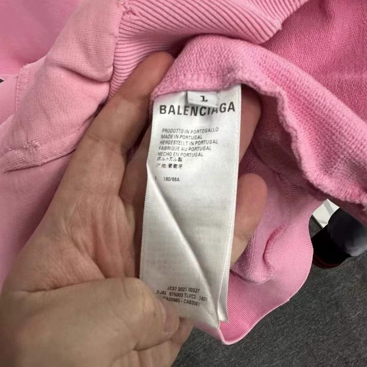 Balenciaga Balenciaga Pink Love Mood Destruction Hoodie Size US L / EU 52-54 / 3 - 4 Thumbnail
