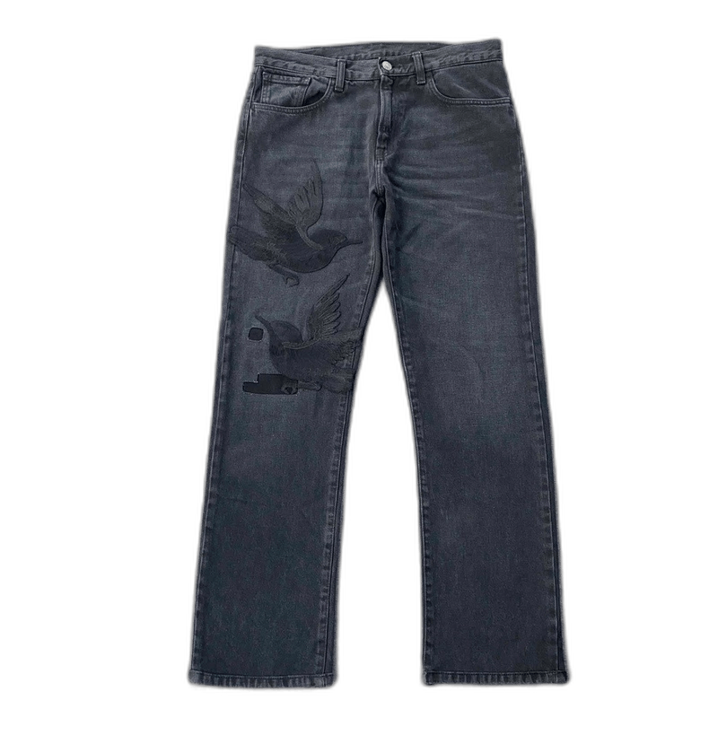 Gucci Gucci Hummingbird Patch Denim Pants Size 30-yf Size US 30 / EU 46 - 1 Thumbnail