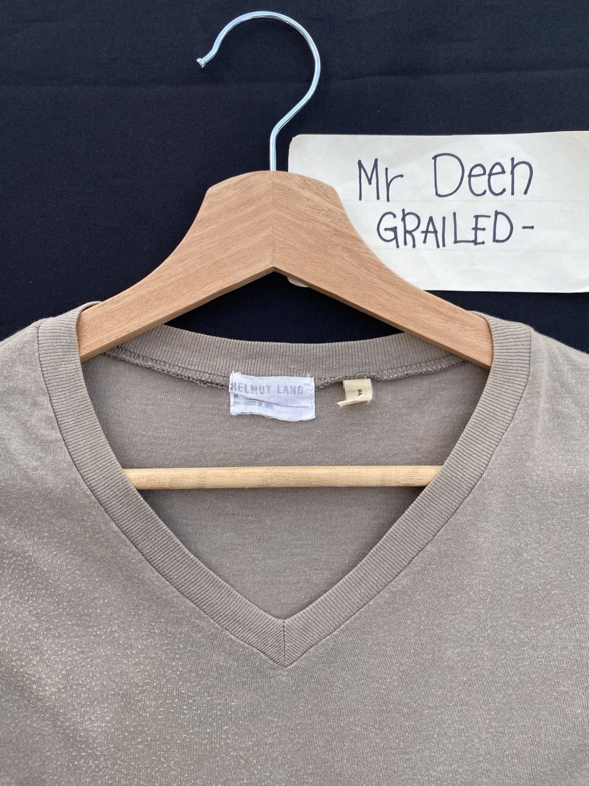 Helmut Lang Rare Vintage Helmut Lang Produced 1998 Brown Plain Tshirt Size US M / EU 48-50 / 2 - 7 Thumbnail