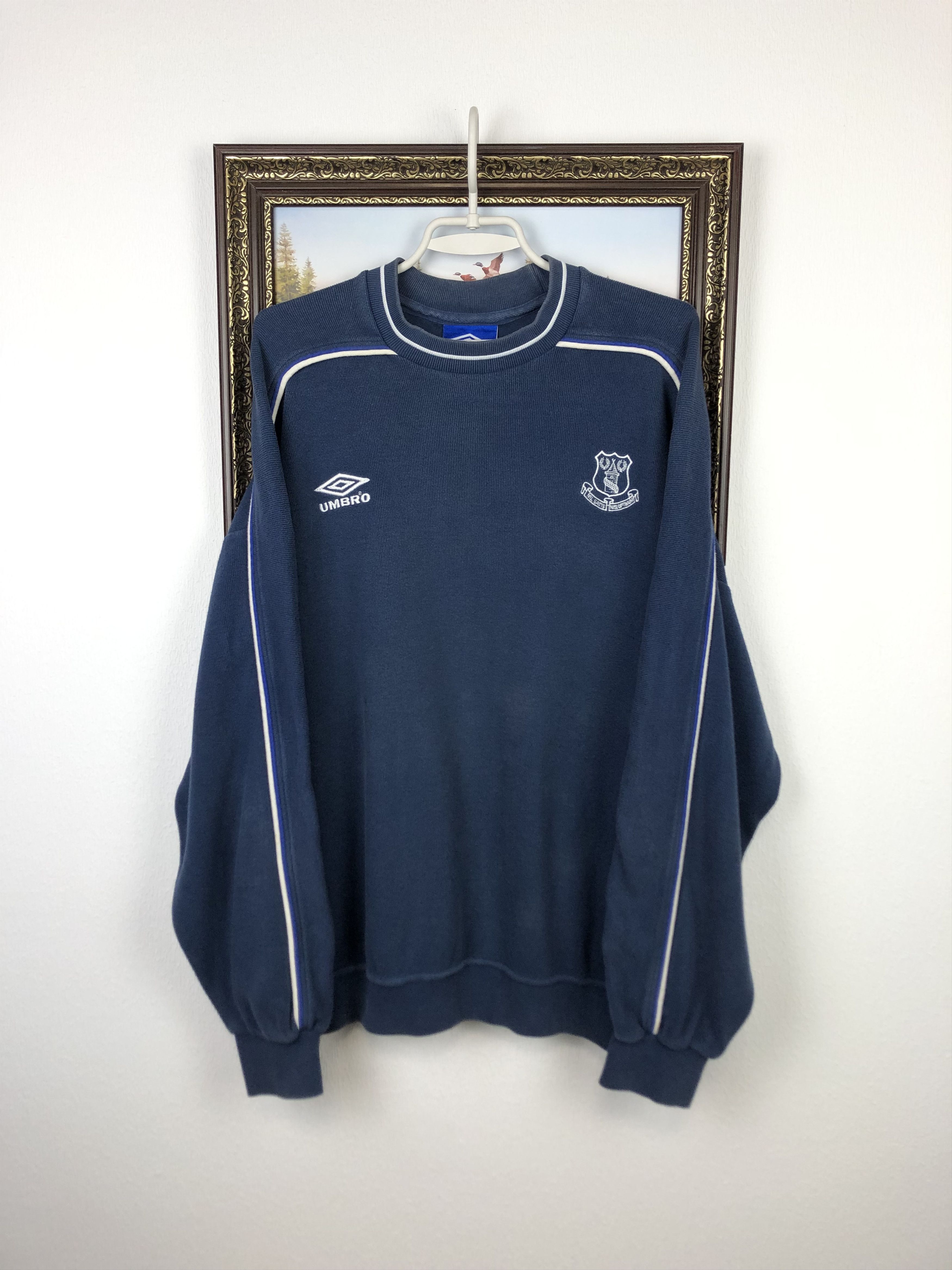 Umbro Vintage 90's Umbro Everton Football Sweatshirt Soccer Mens Size US L / EU 52-54 / 3 - 1 Thumbnail