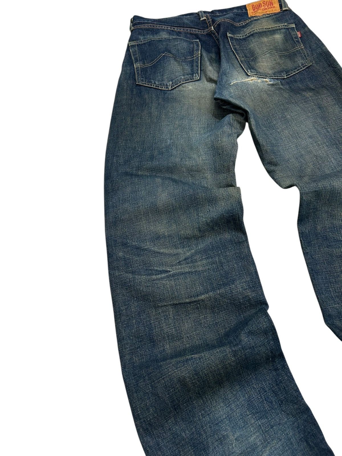 20471120 × Japanese Brand Vintage Bobson Selvedge Redline Japan Denim Indigo Washed Size US 31 - 10 Thumbnail