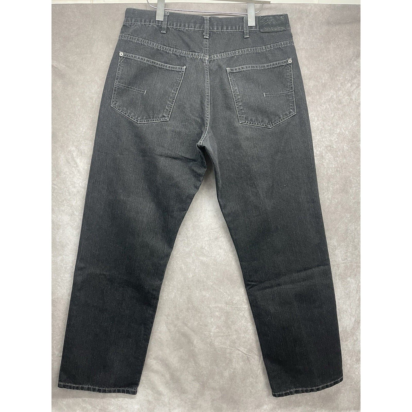 Calvin Klein VTG Y2K Black CALVIN KLEIN Straight Leg Jeans 36 X 32 Jnco S Size US 36 / EU 52 - 8 Thumbnail