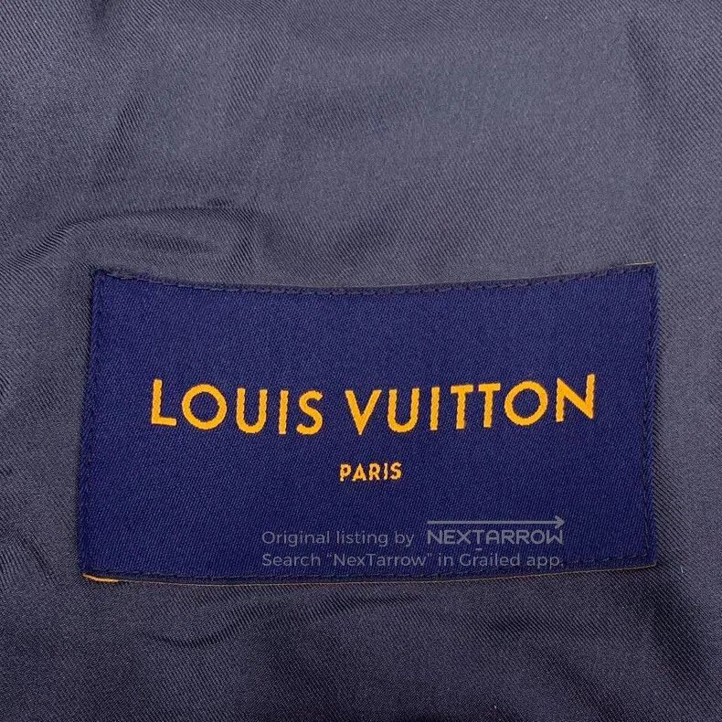 Louis Vuitton Louis Vuitton Blue Wool Logo Embroidered Coat. Size US M / EU 48-50 / 2 - 6 Thumbnail