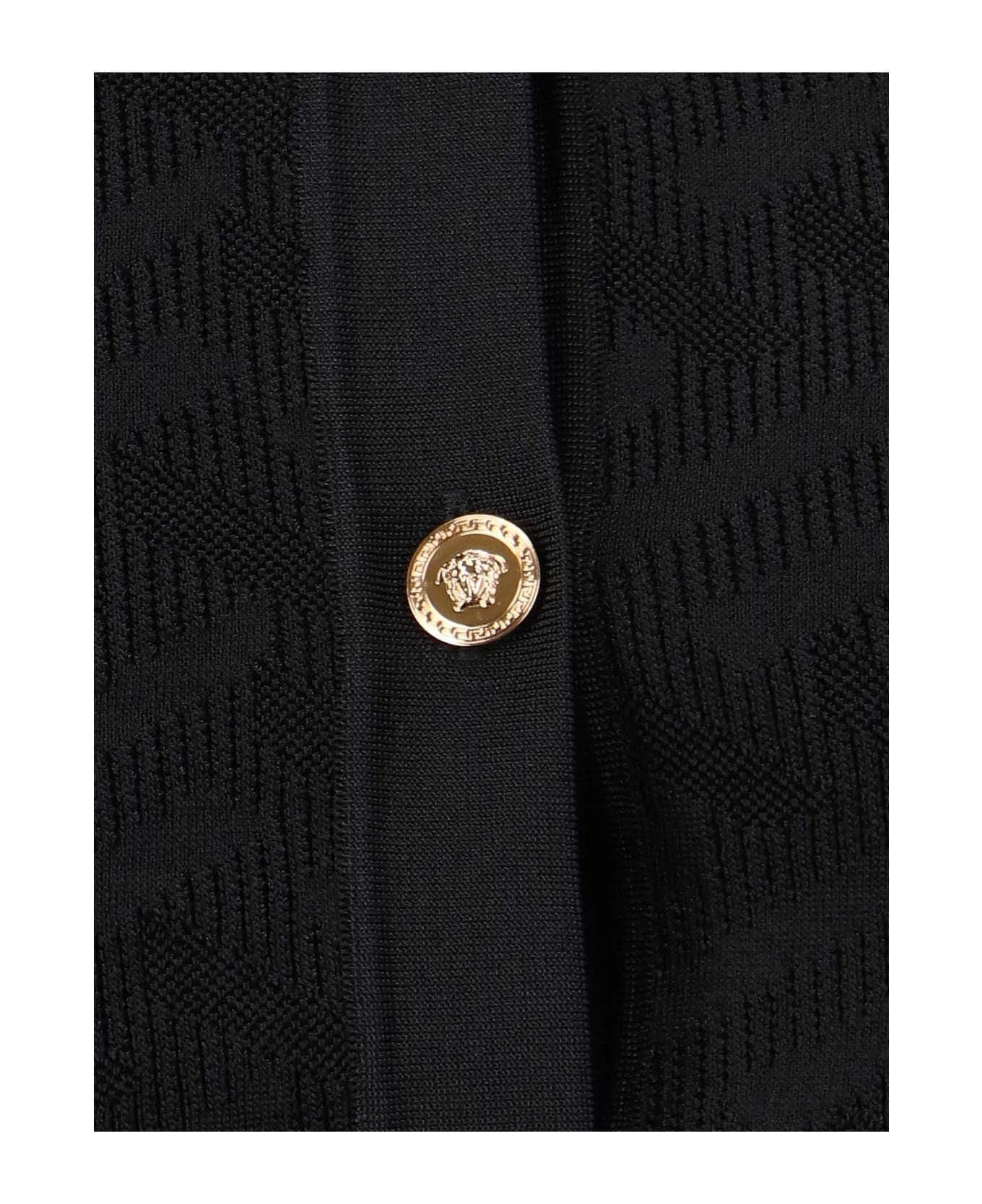 Versace o1y0226 Cardigan in Black Size M / US 6-8 / IT 42-44 - 4 Thumbnail