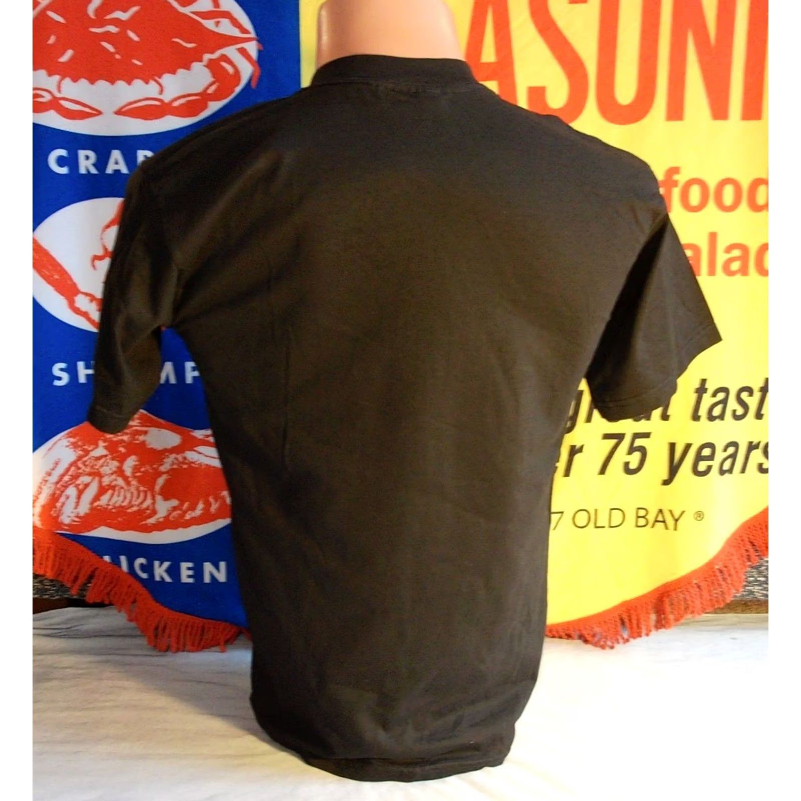 Gildan VINTAGE Las Vegas Casino T-Shirt Mens M Black Gildan Cotton Embroidered Logo Graphic Print Casino Theme 2000s USA Mens Size US M / EU 48-50 / 2 - 5 Thumbnail