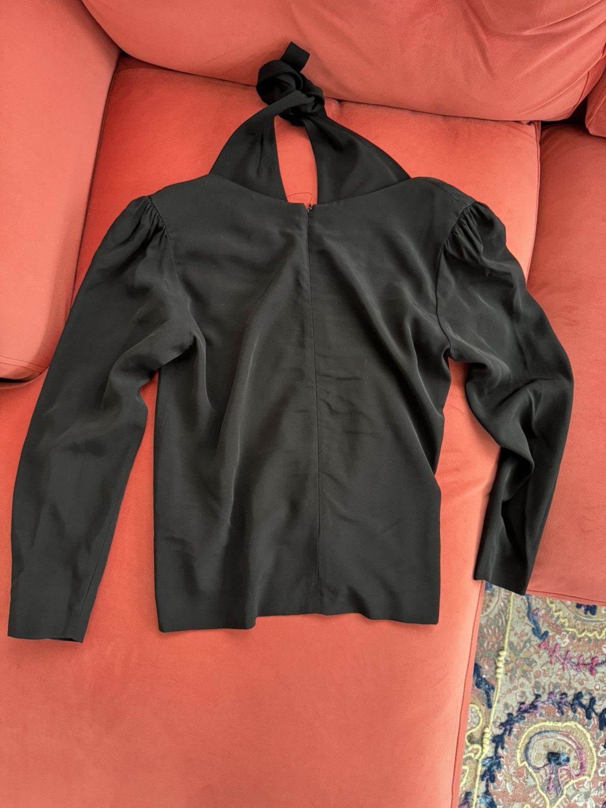 Dries Van Noten Dries van Noten black crepe blouse, size M Size M / US 6-8 / IT 42-44 - 10 Thumbnail