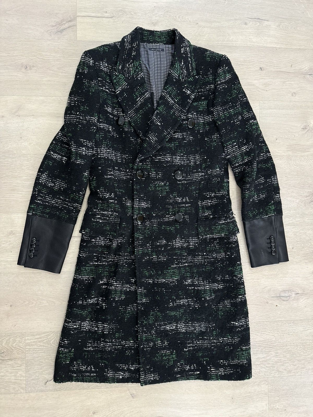 image of Jean Paul Gaultier Wool Coat in Black, Men's (Size Medium)