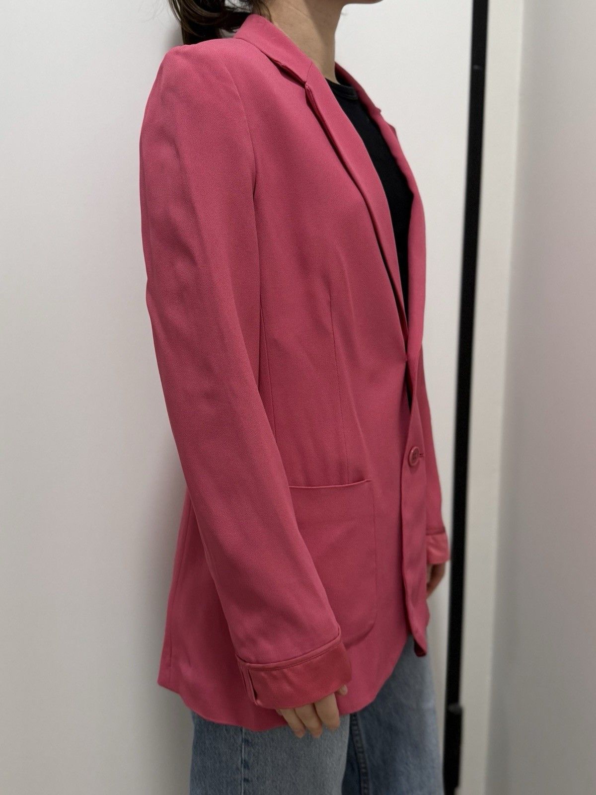 RED Valentino DDP Red Valentino Pink Blazer Acetate Viscose Jacket Size M / US 6-8 / IT 42-44 - 6 Thumbnail