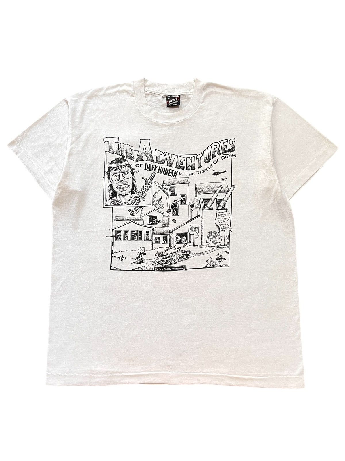 Vintage 1990s The Adventures Of Davy Koresh In The Temple Of Doom Size US XL / EU 56 / 4 - 1 Thumbnail