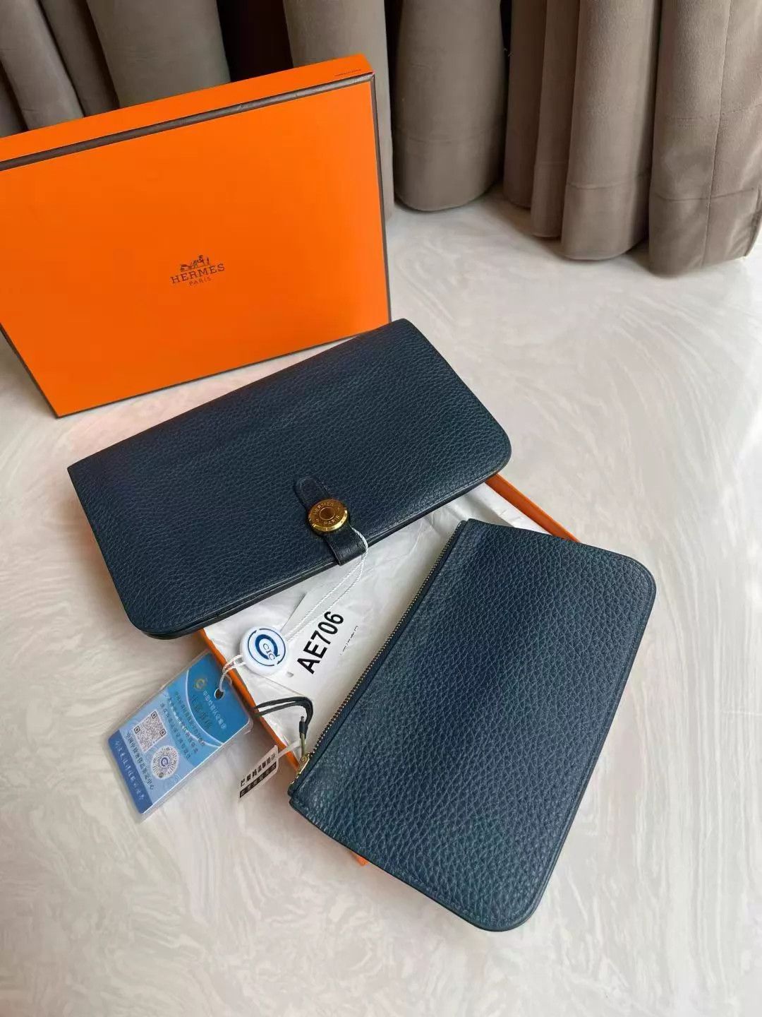 Hermes Hermès Dogon Duo Wallet Mint Condition N Stamp With Box Size ONE SIZE - 9 Thumbnail