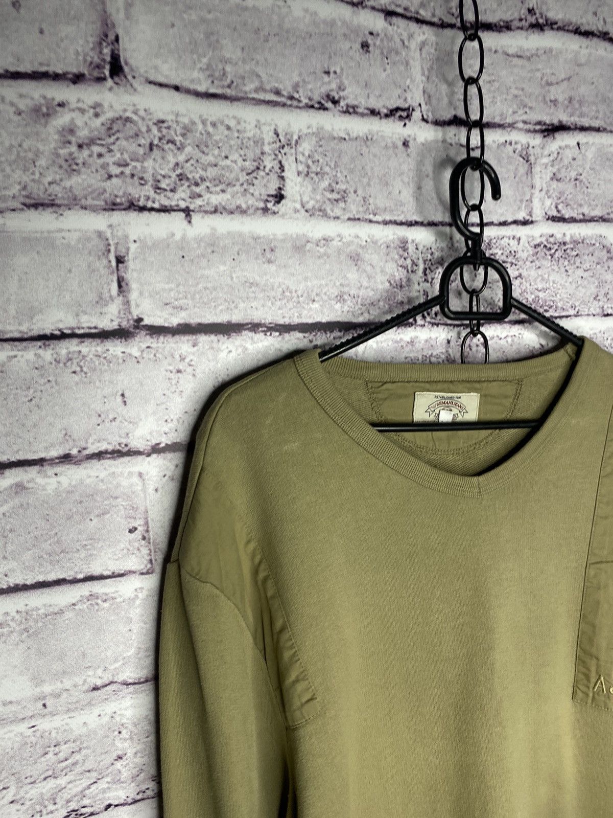 Armani Men's vintage sweatshirt Armani Jeans streetwear old money Size US XL / EU 56 / 4 - 5 Thumbnail