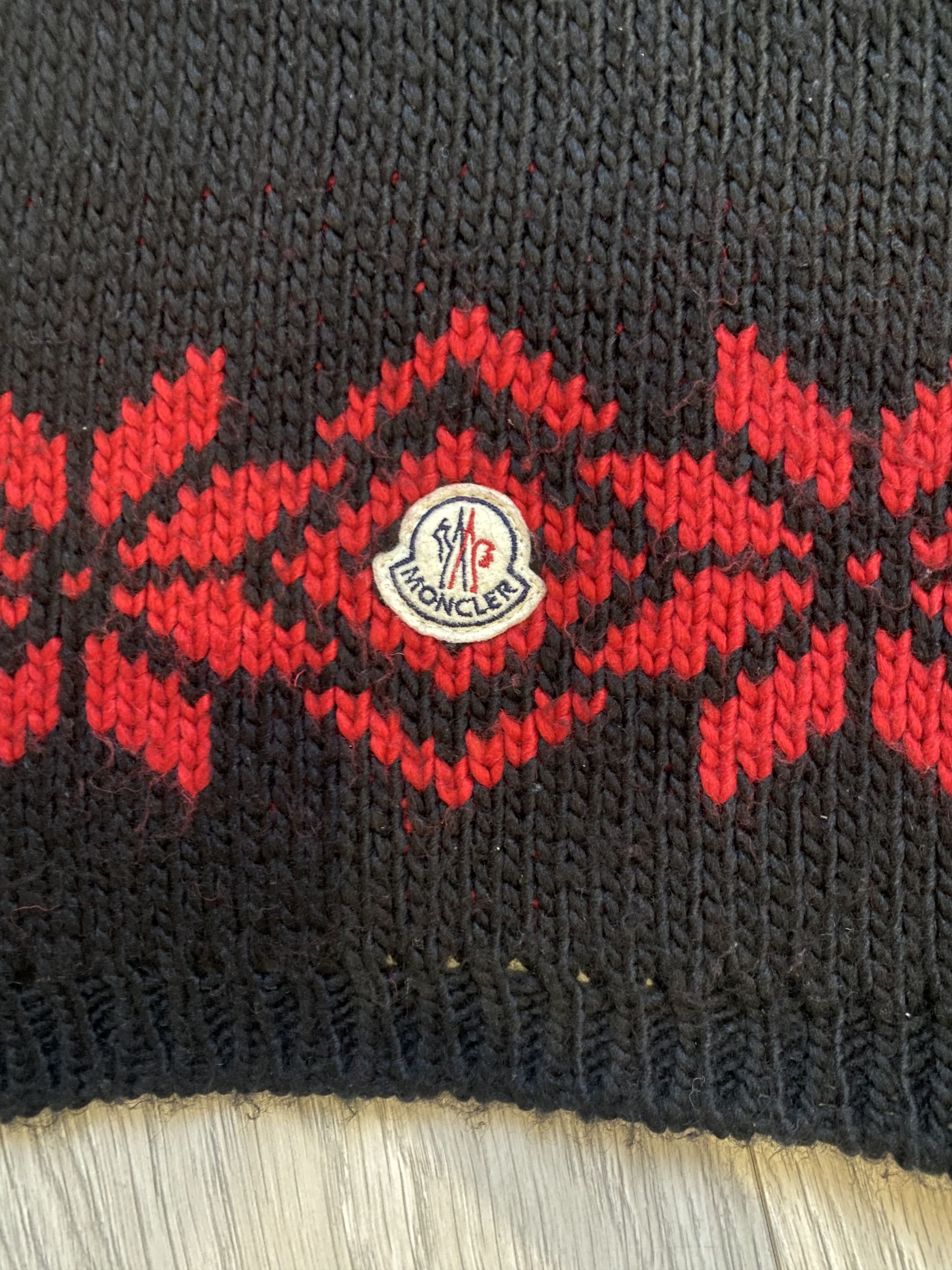 Moncler Wool Sacrf in Black, Men's Product Image