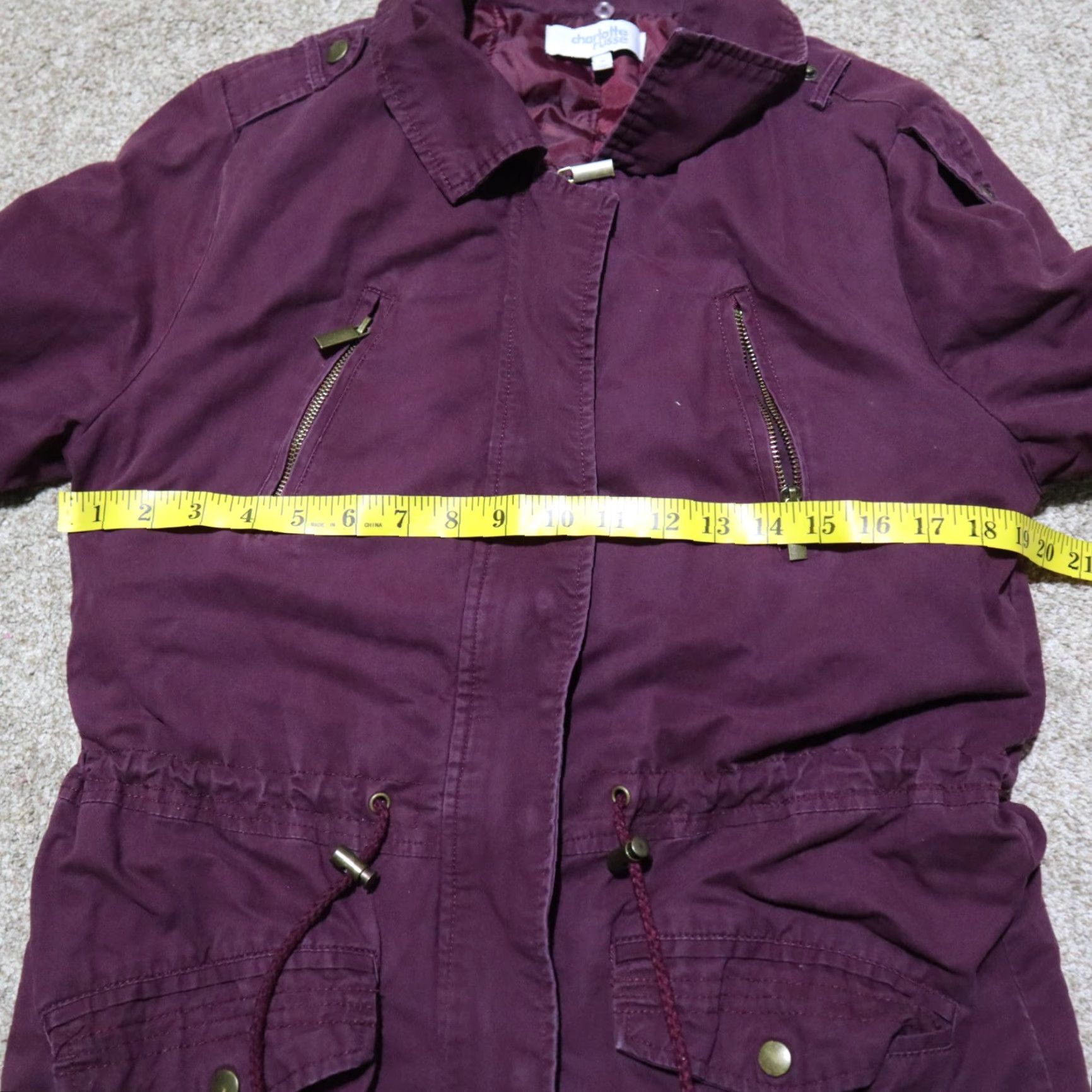 Vintage Charlotte Russe Jacket Women XS Purple Button Zip Outdoor Coat Adult Regular Size XS Size XS / US 0-2 / IT 36-38 - 7 Thumbnail