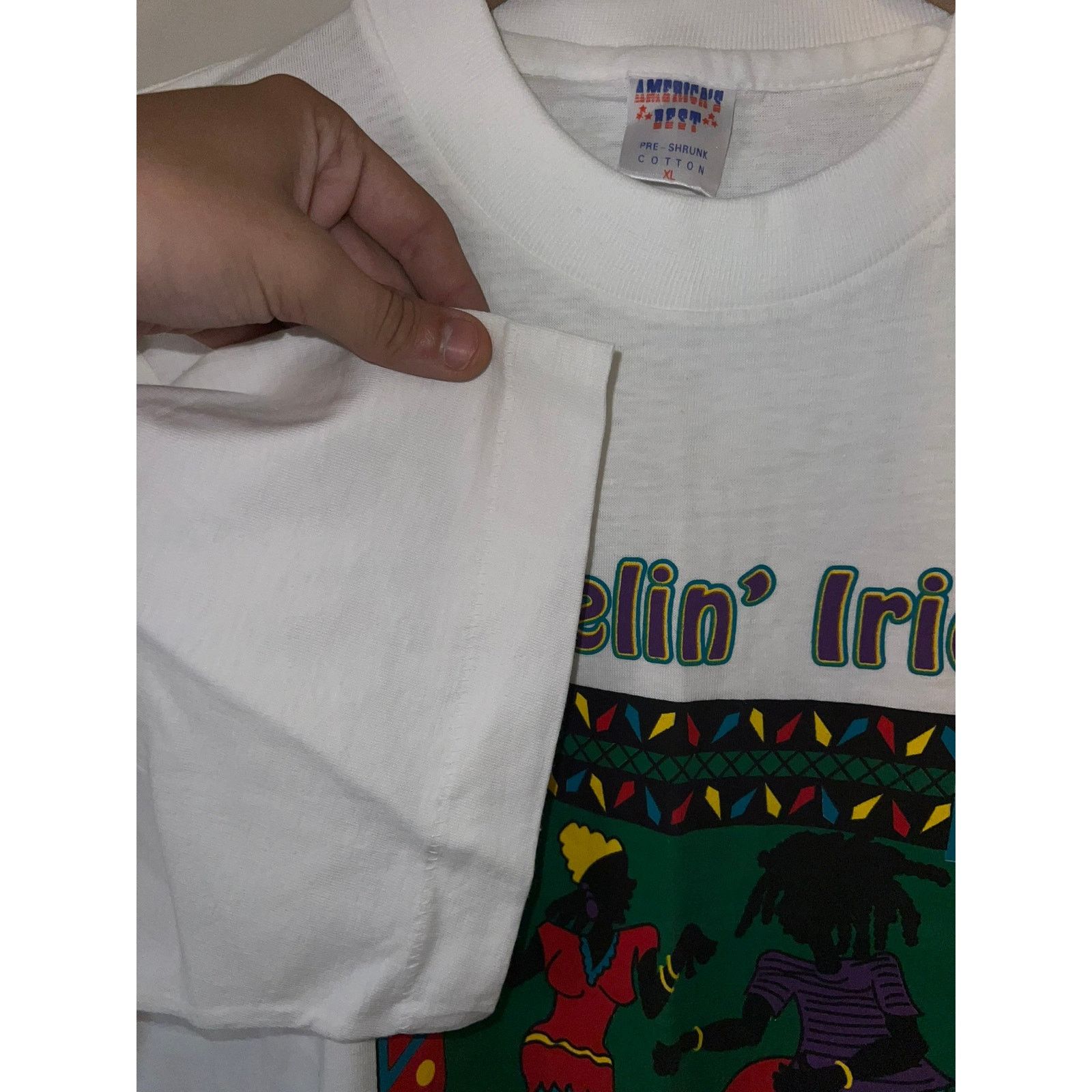 Vintage 90s Feelin Irie St. Maarten Martin Dancing Dance Shirt XL Size US XL / EU 56 / 4 - 5 Thumbnail