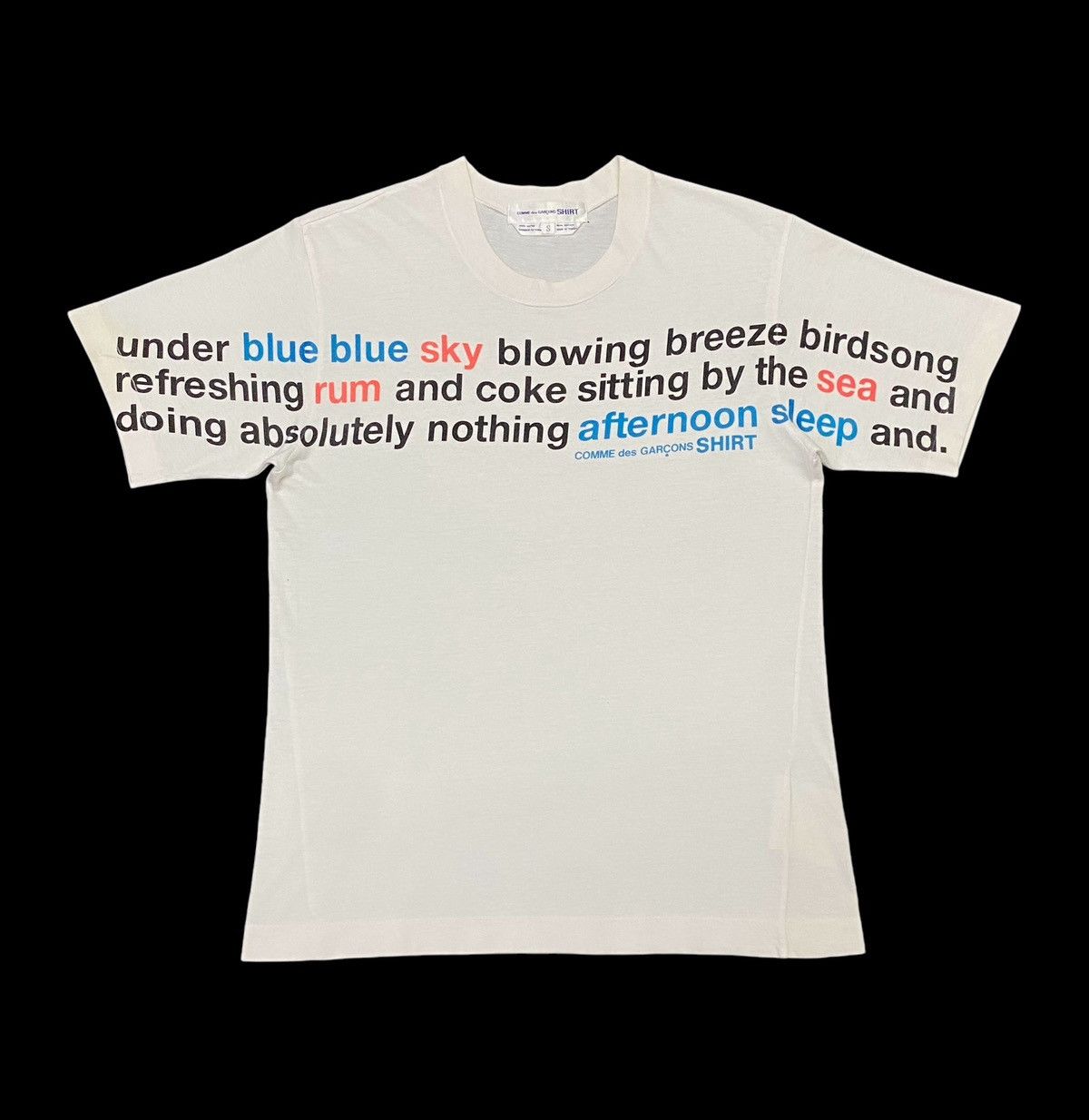 Comme des Garcons Comme Des Garcons S10218 Blue Sky Lettering Shirt Size US S / EU 44-46 / 1 - 1 Thumbnail