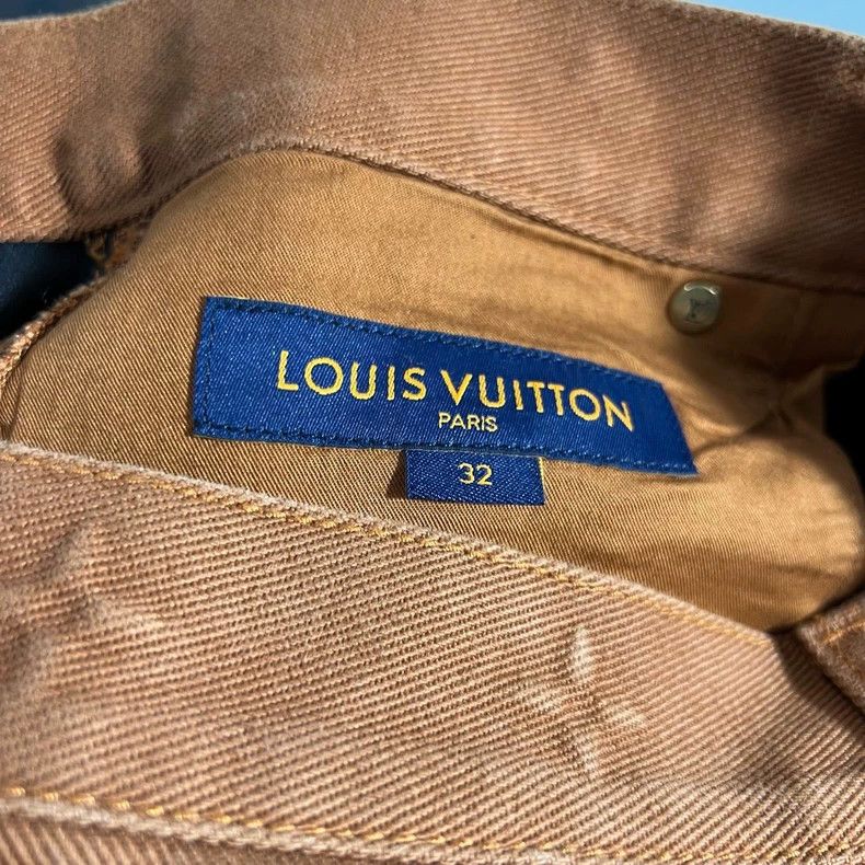 Louis Vuitton Louis Vuitton Khaki Logo Jeans New Arrival-yf Size US 32 / EU 48 - 5 Thumbnail